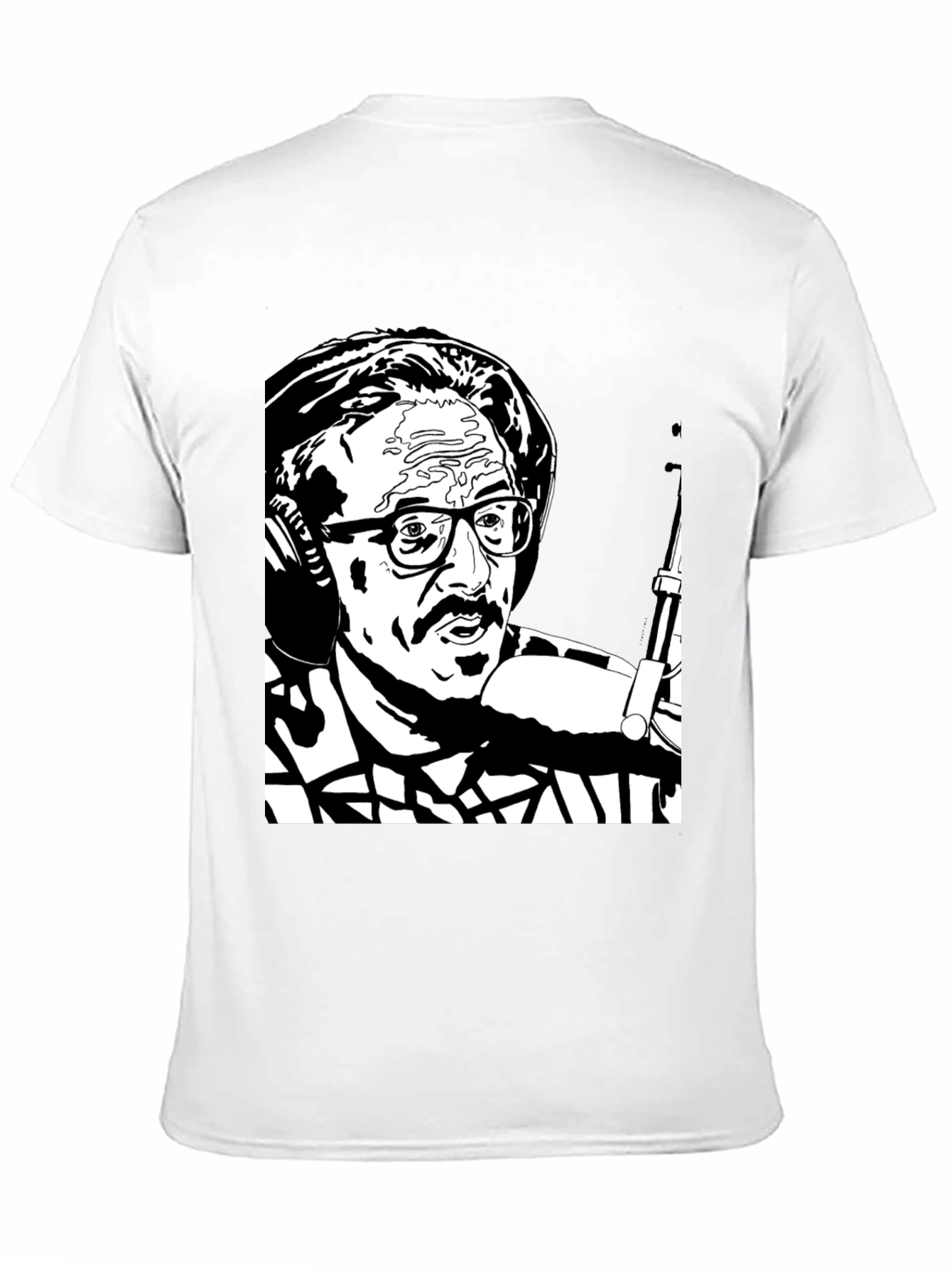 Black T-Shirt with Graphic Print