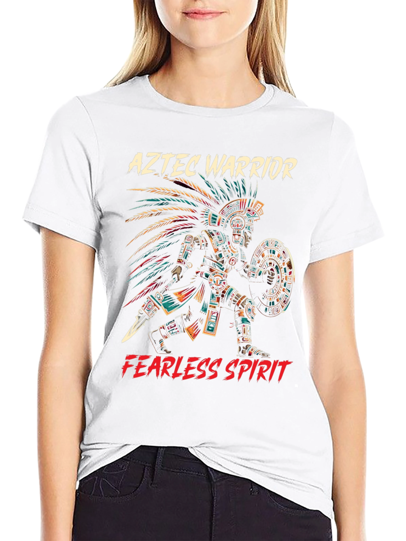 Aztec Warrior T-Shirt - Fearless Spirit Tee