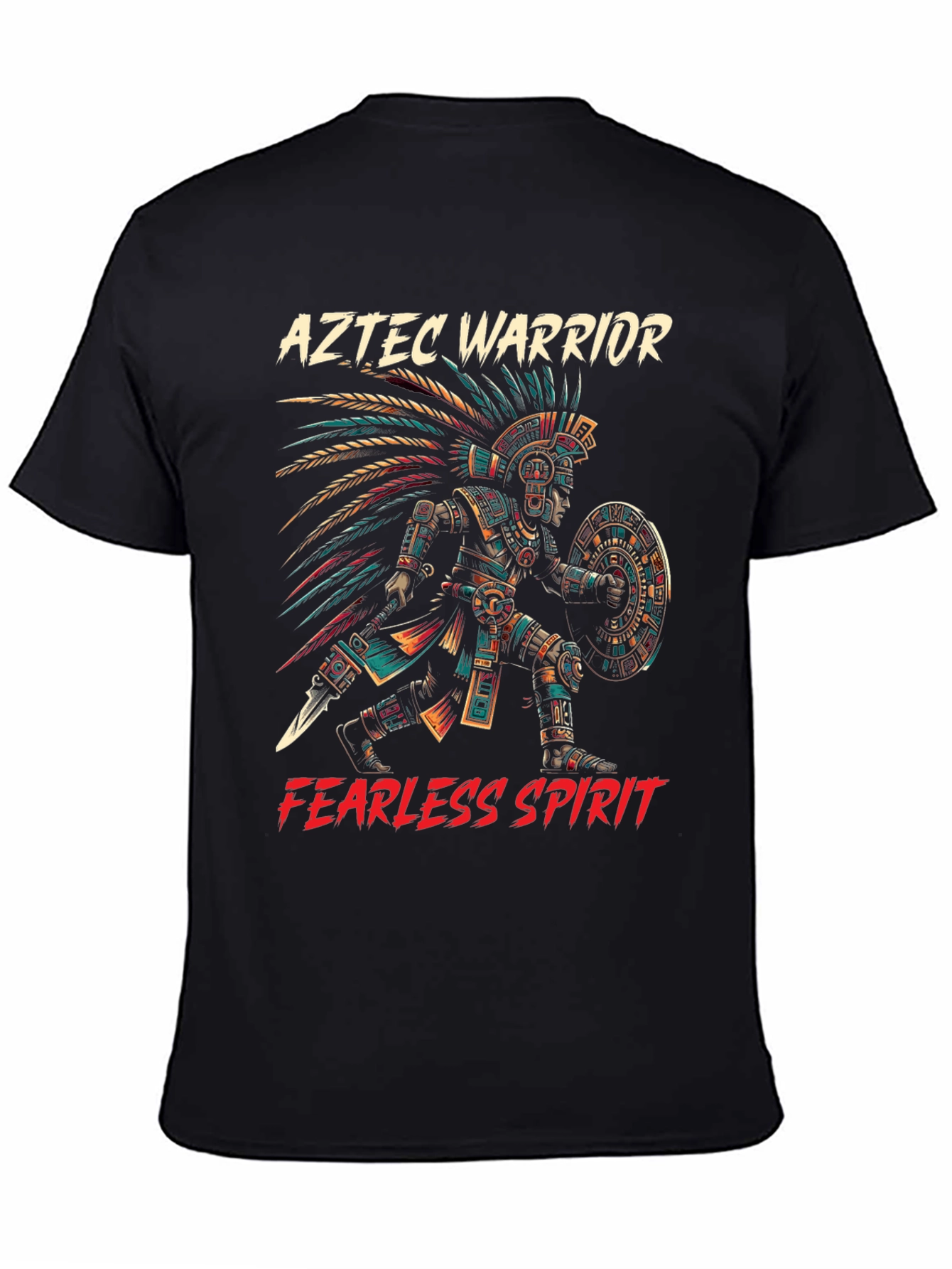 Aztec Warrior T-Shirt - Fearless Spirit Tee