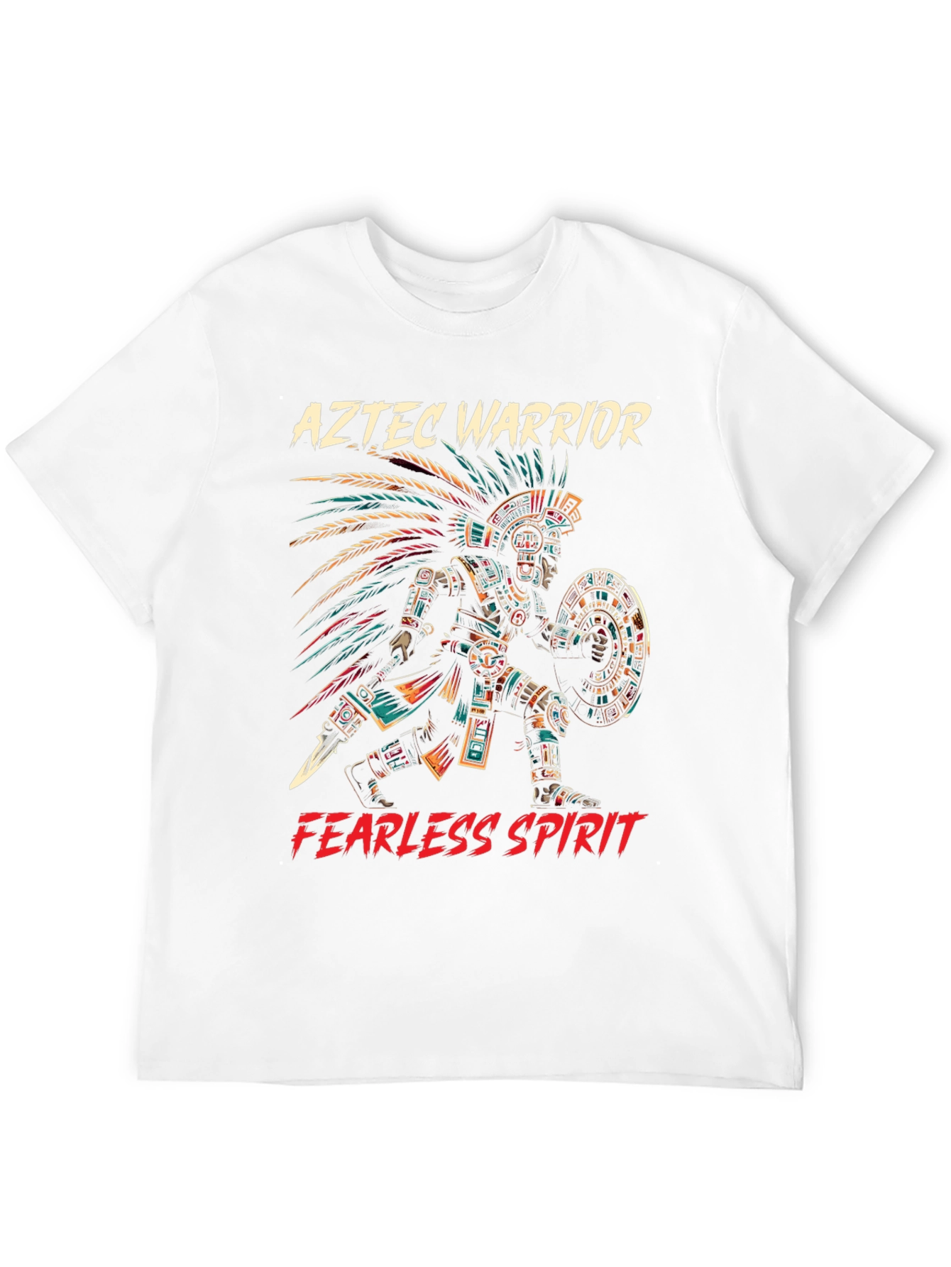Aztec Warrior T-Shirt - Fearless Spirit Tee