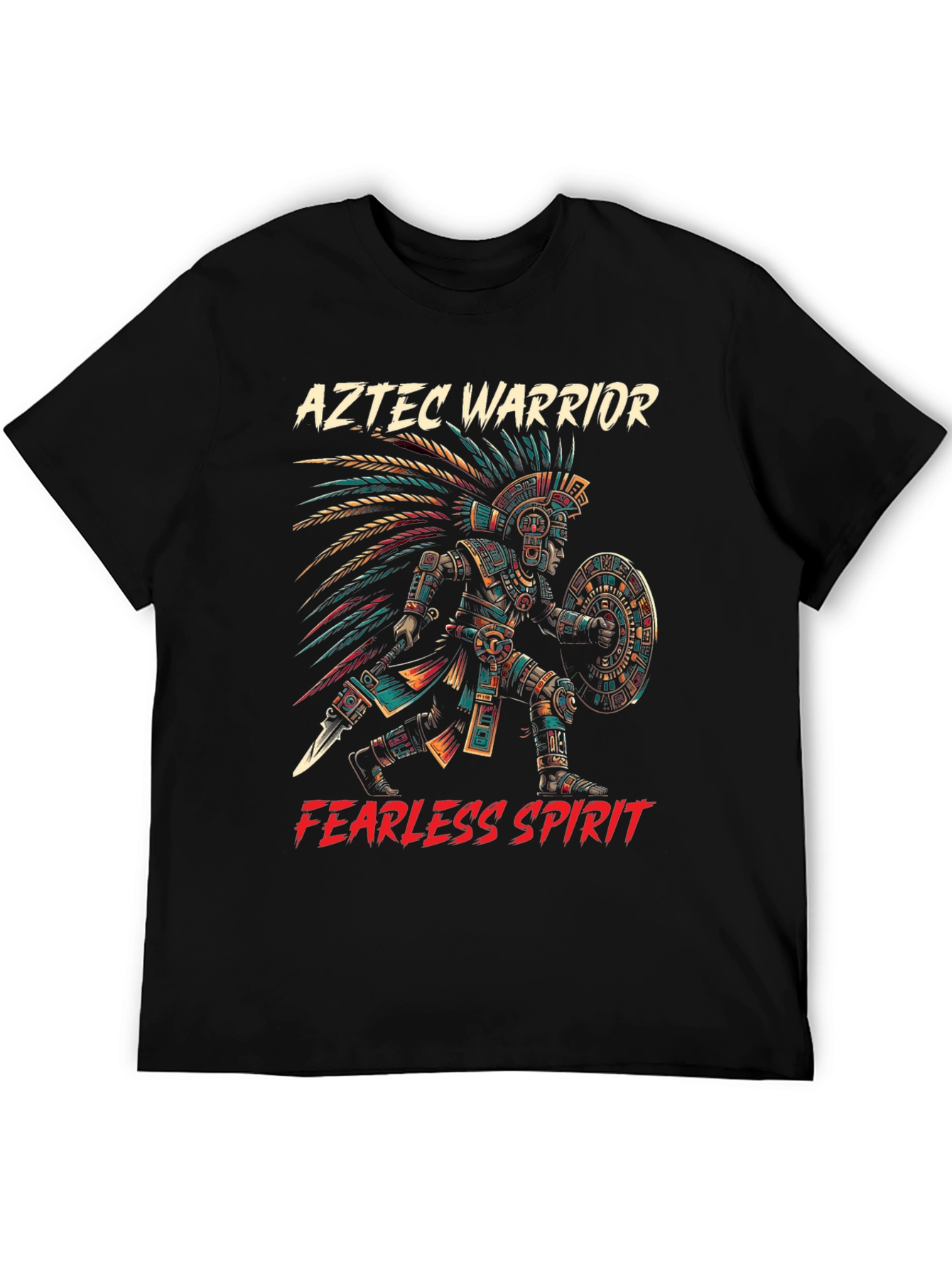 Aztec Warrior T-Shirt - Fearless Spirit Tee