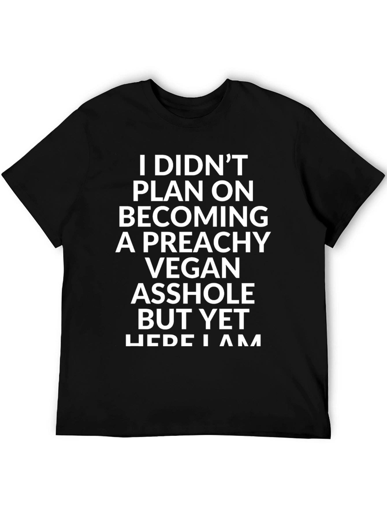 Preachy Vegan Asshole T-Shirt - Funny Novelty Tee