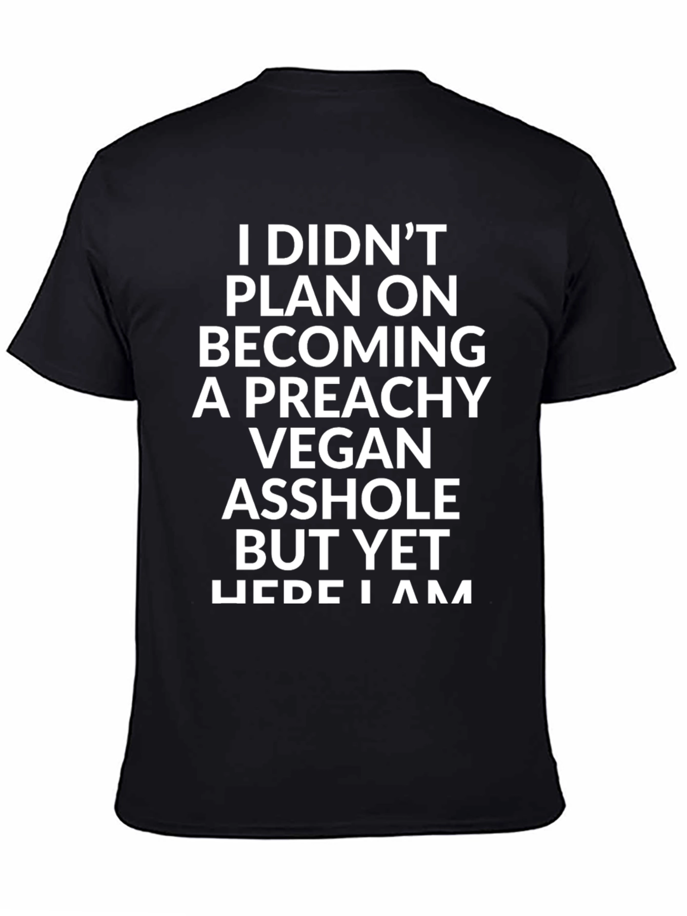 Preachy Vegan Asshole T-Shirt - Funny Novelty Tee