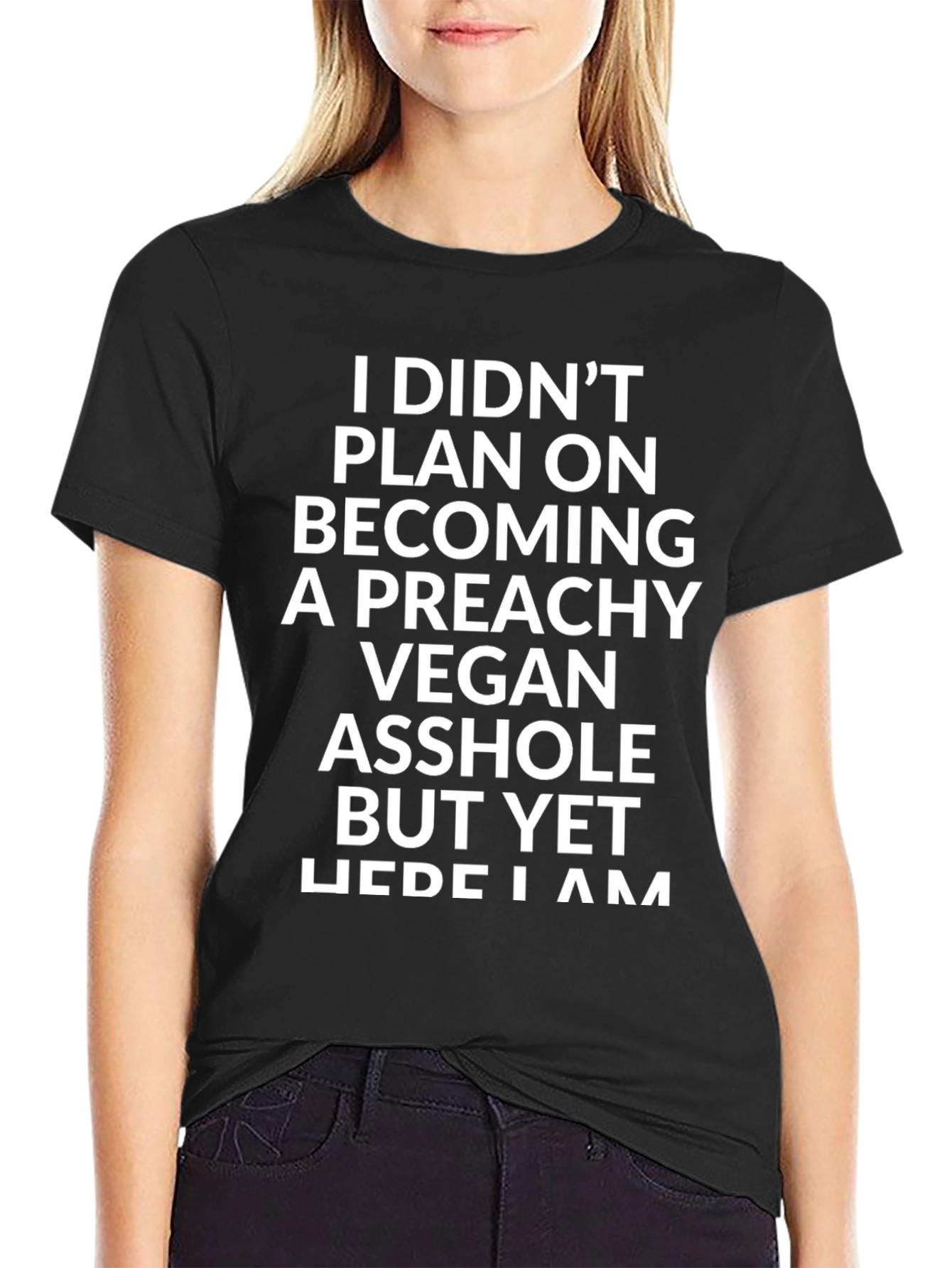 Preachy Vegan Asshole T-Shirt - Funny Novelty Tee