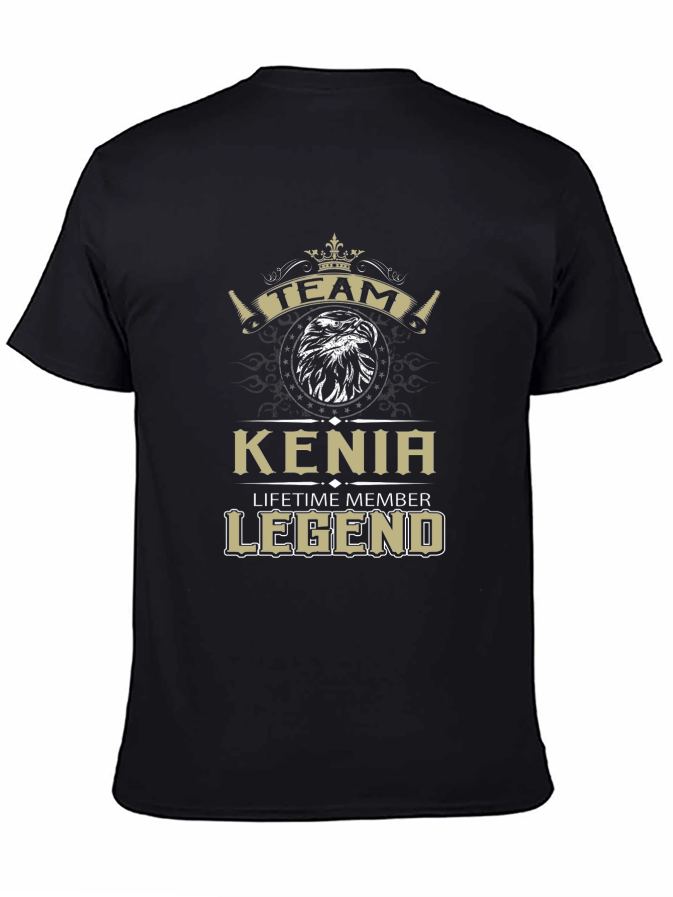 Kenia Lifetime Member Legend Black T-Shirt