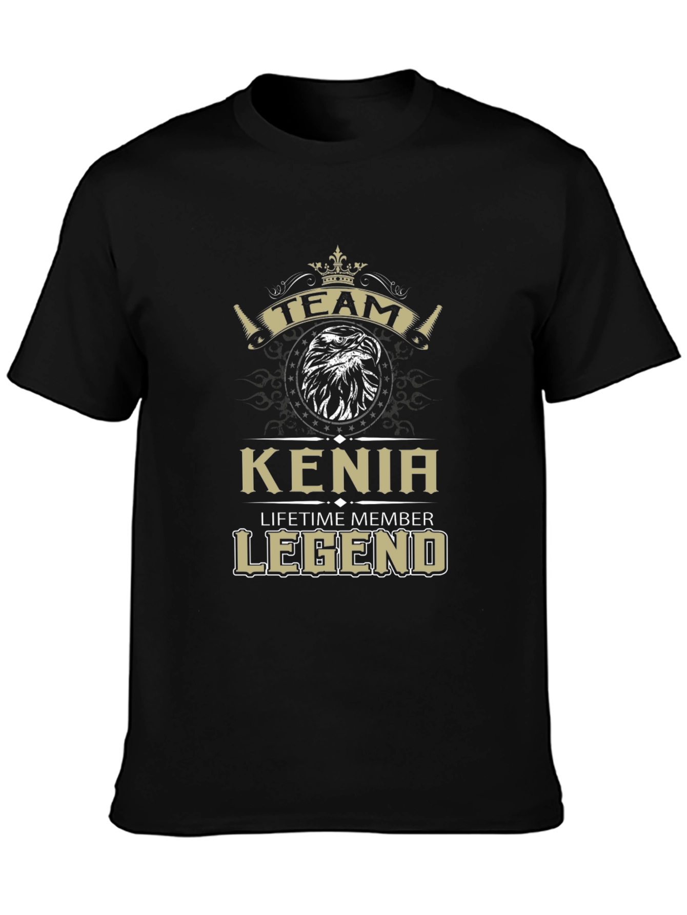 Kenia Lifetime Member Legend Black T-Shirt