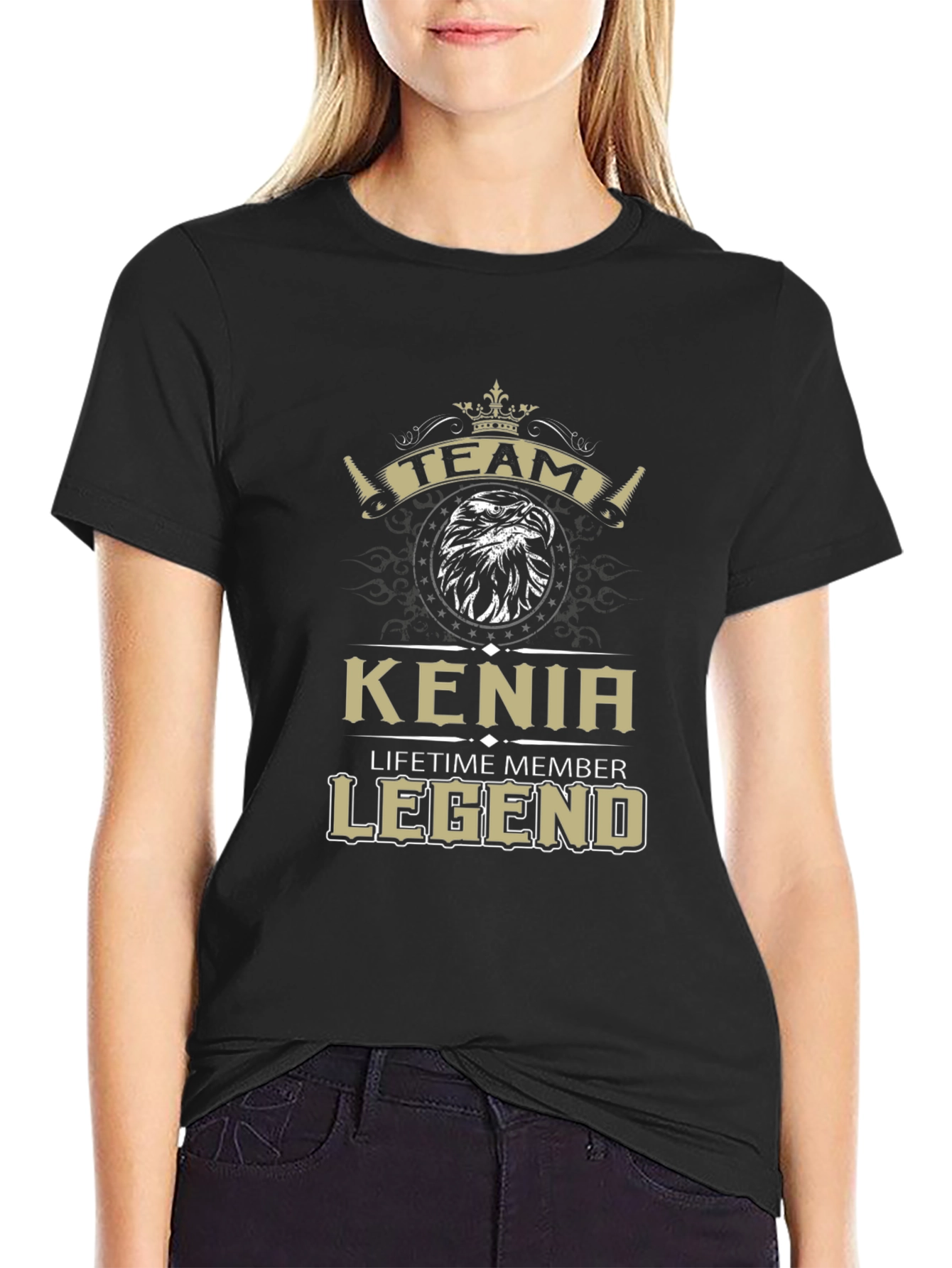 Kenia Lifetime Member Legend Black T-Shirt