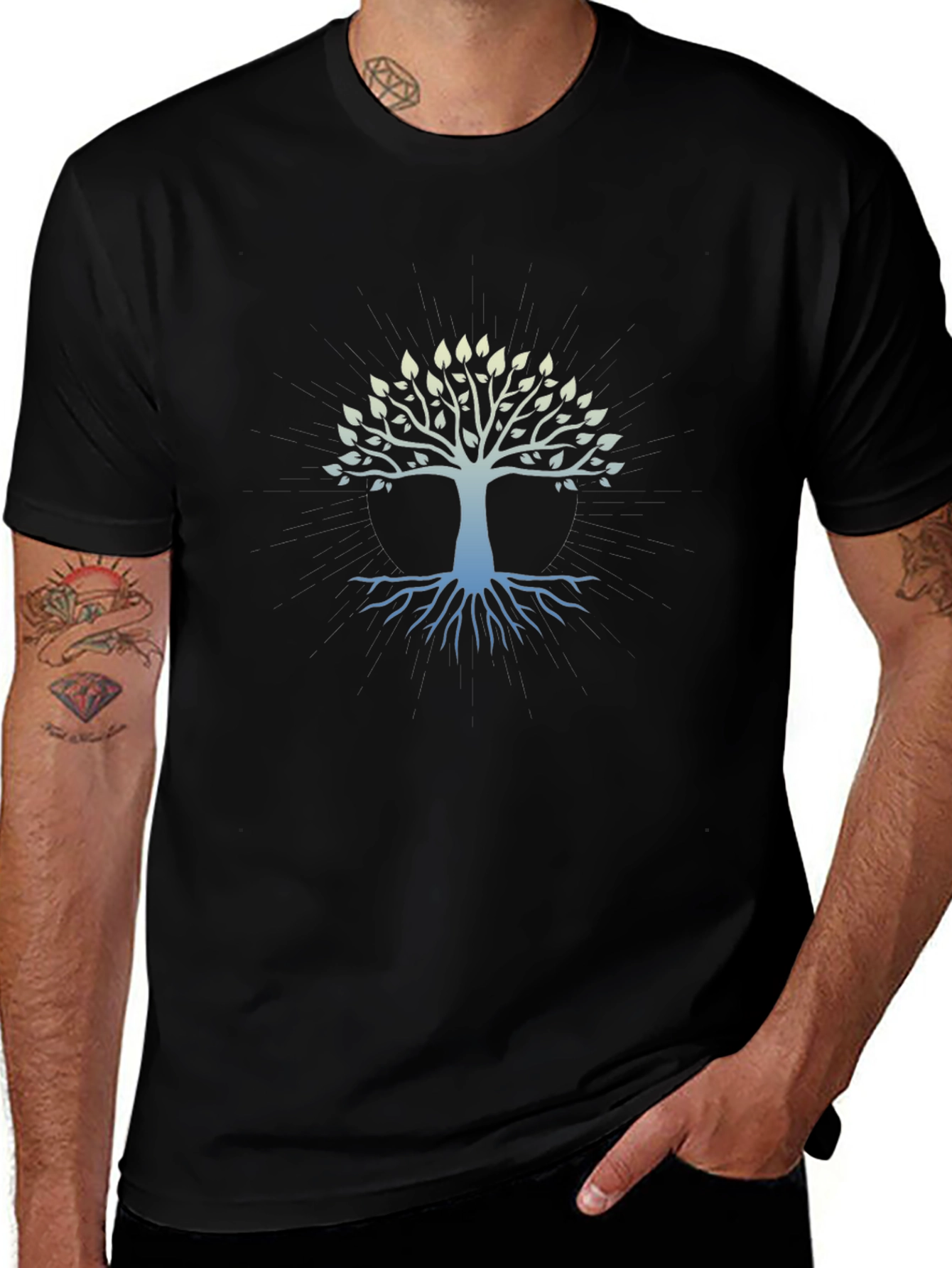 Tree of Life Graphic Black T-Shirt