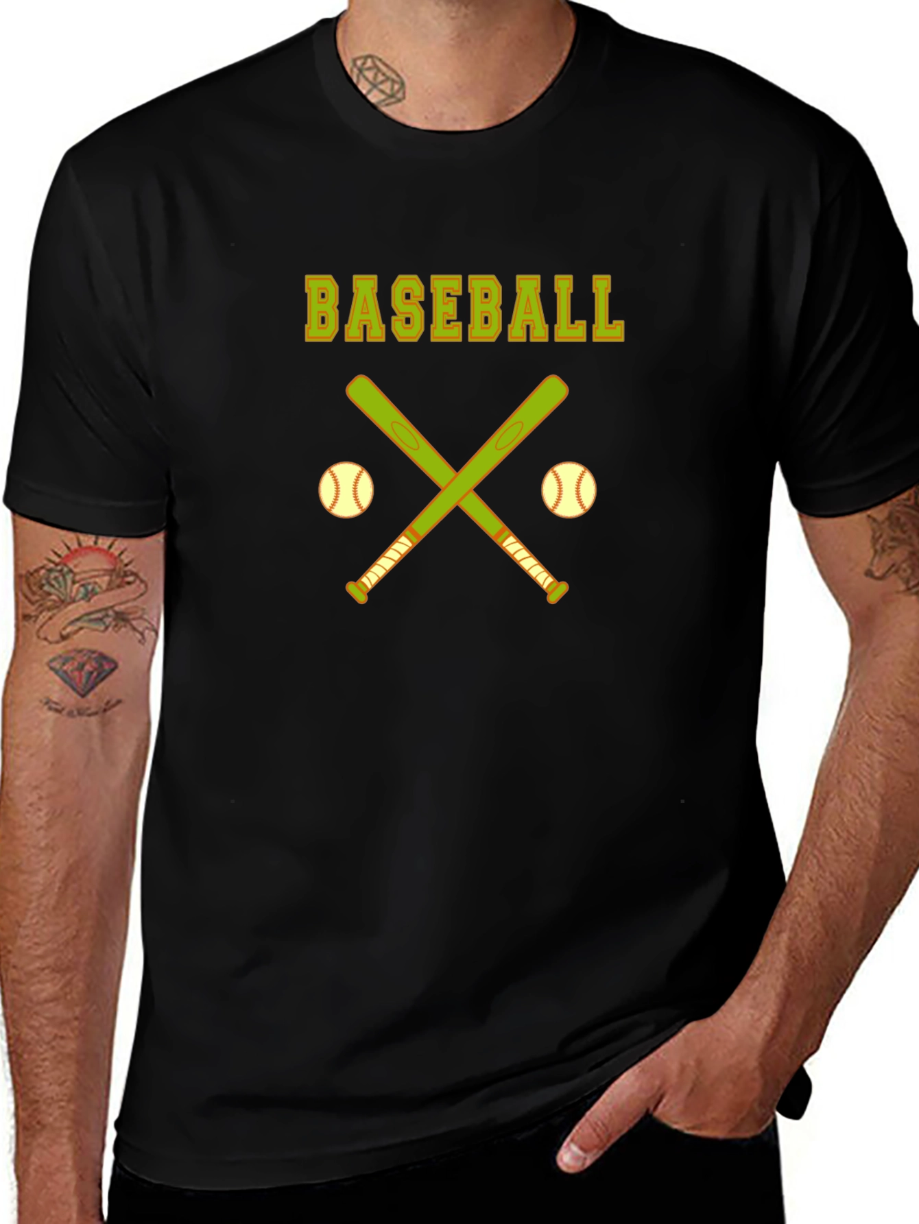 Baseball Bats & Balls Graphic T-Shirt