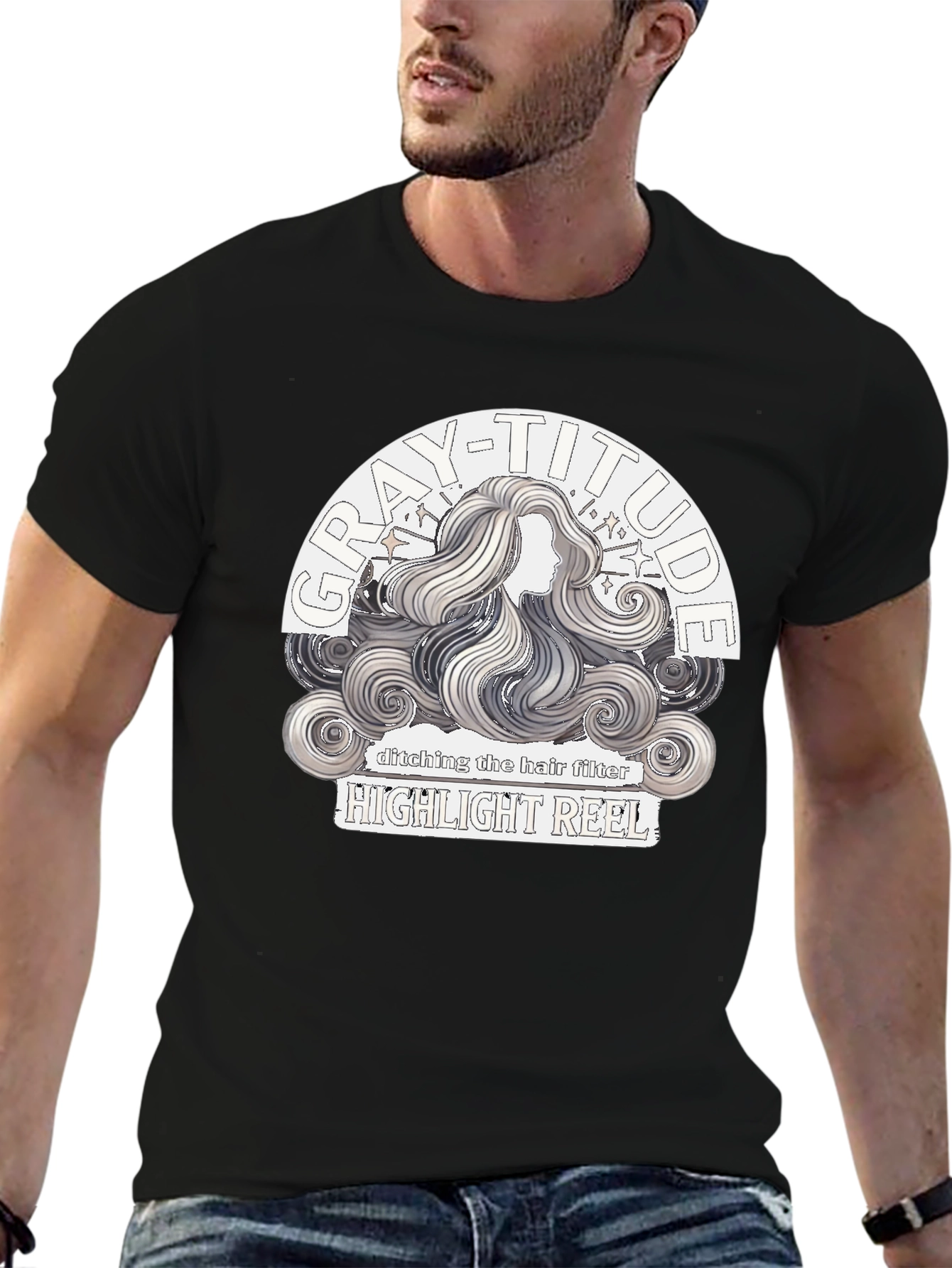 Gray-Titude Highlight Reel Graphic Tee