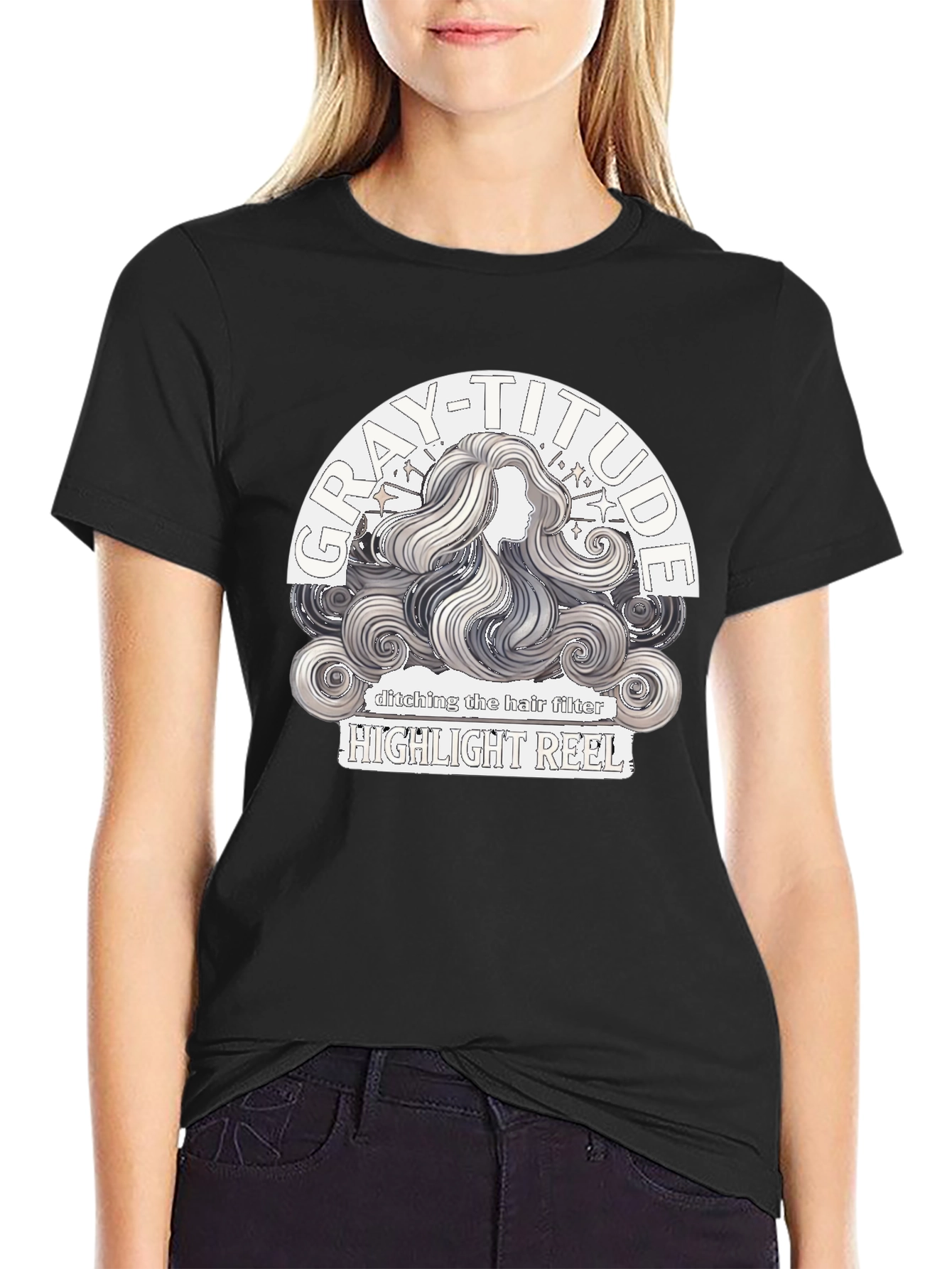 Gray-Titude Highlight Reel Graphic Tee
