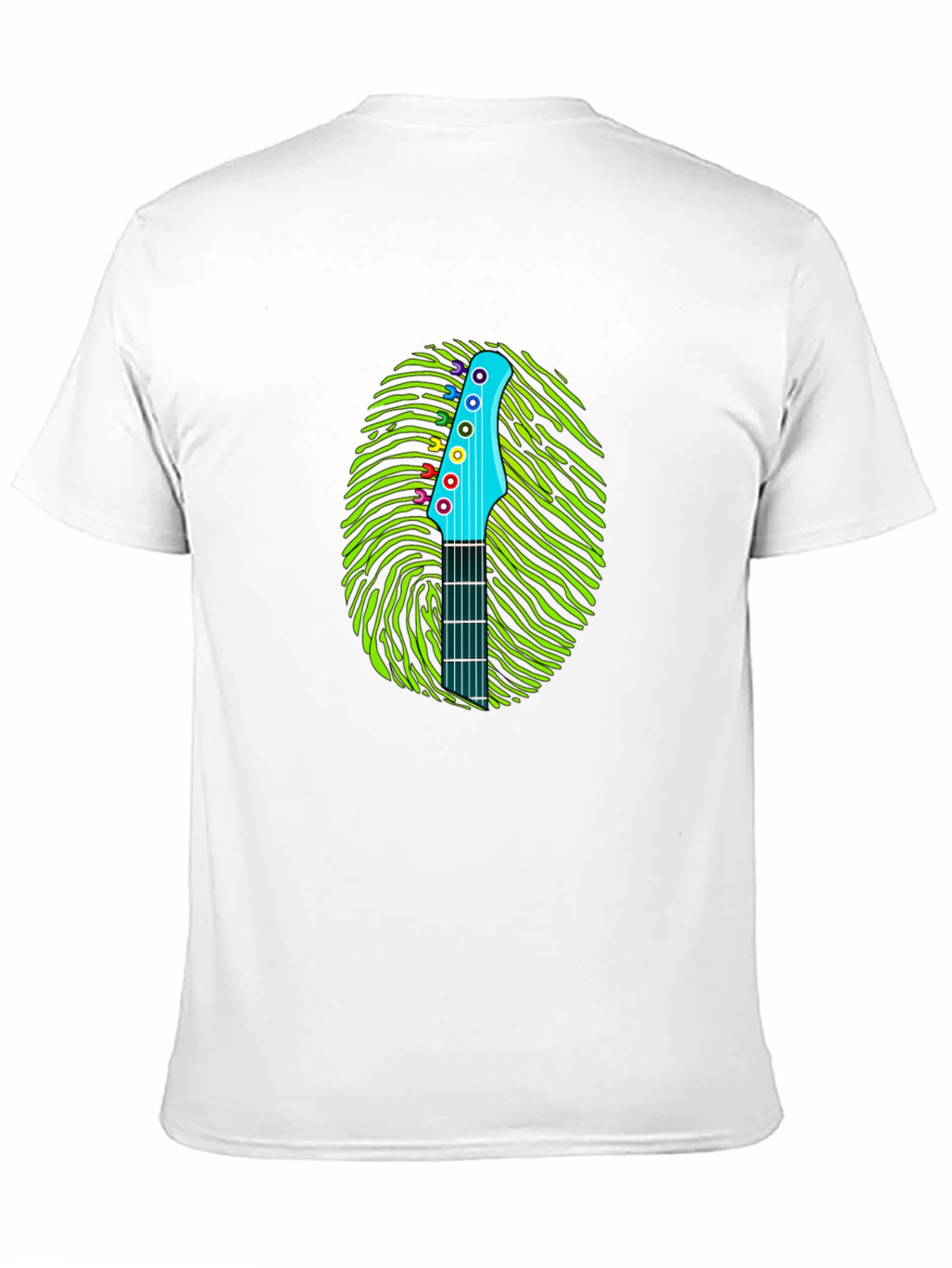 Guitar Fingerprint Graphic T-Shirt