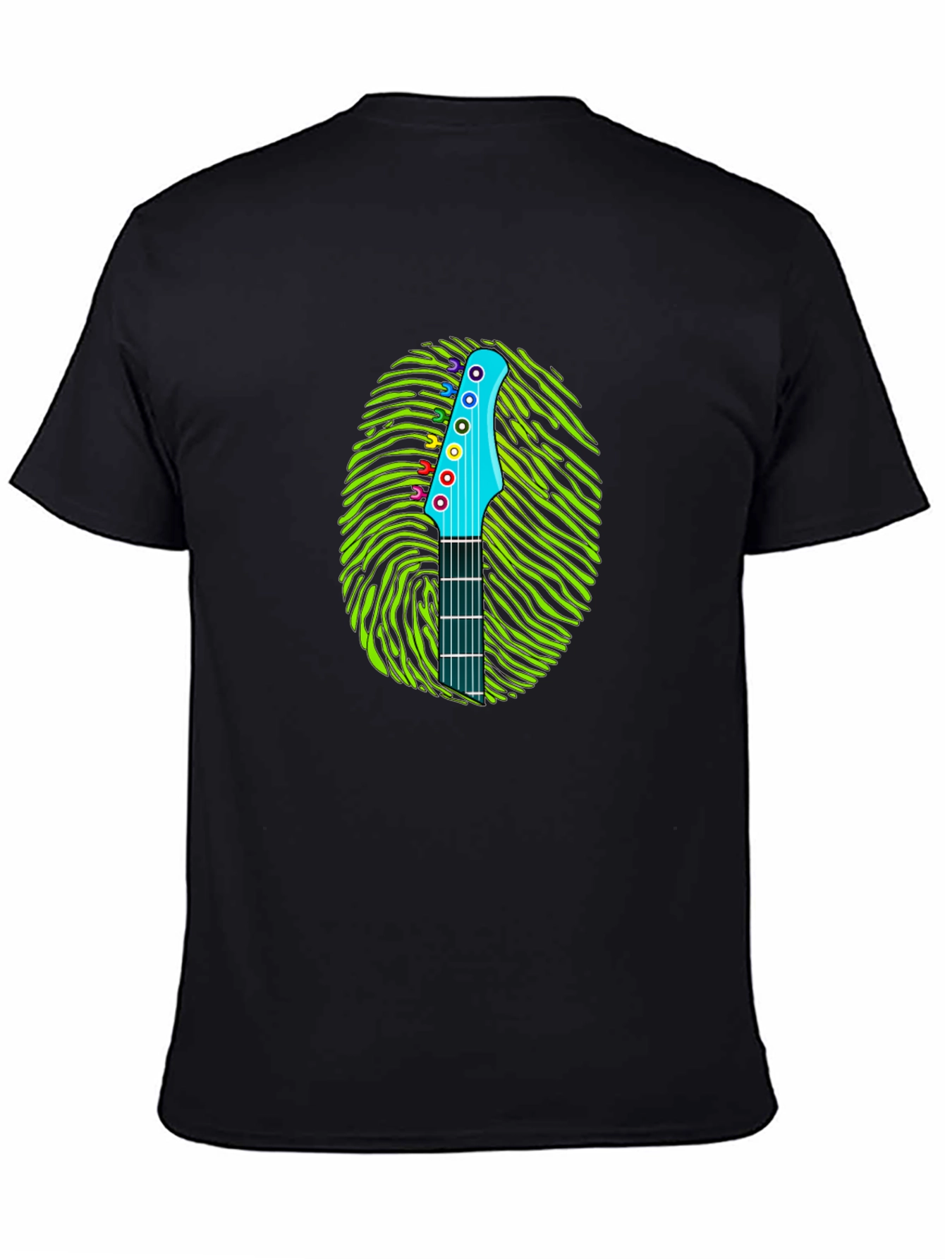 Guitar Fingerprint Graphic T-Shirt