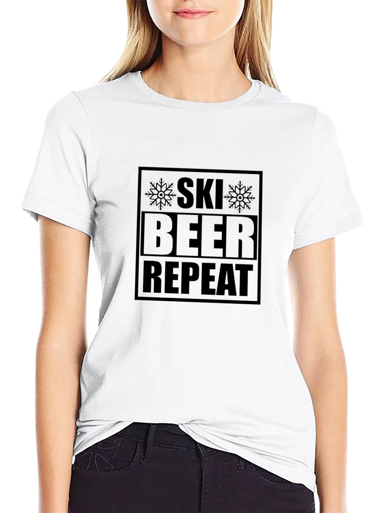 Ski Beer Repeat Graphic Tee