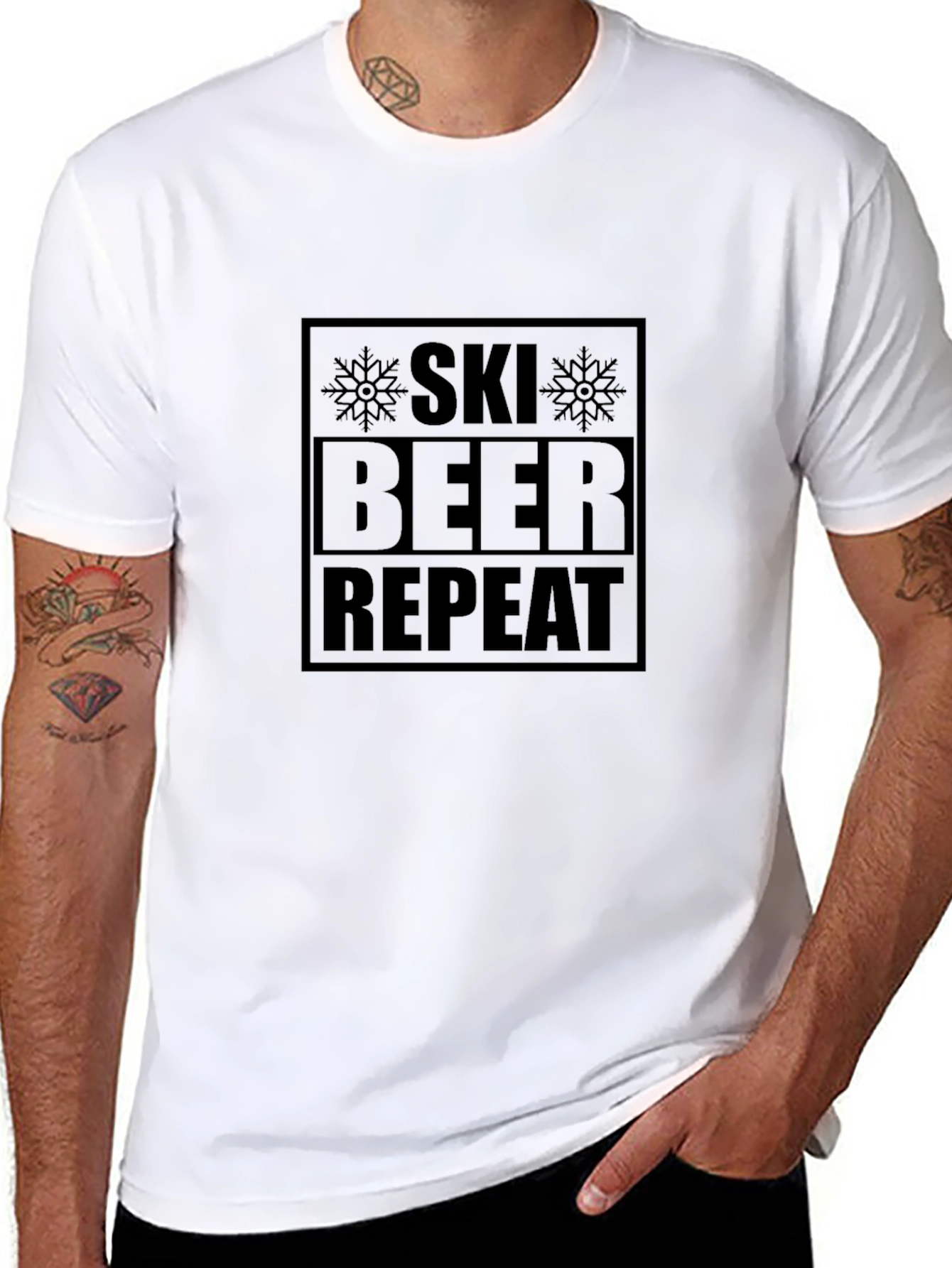 Ski Beer Repeat Graphic Tee