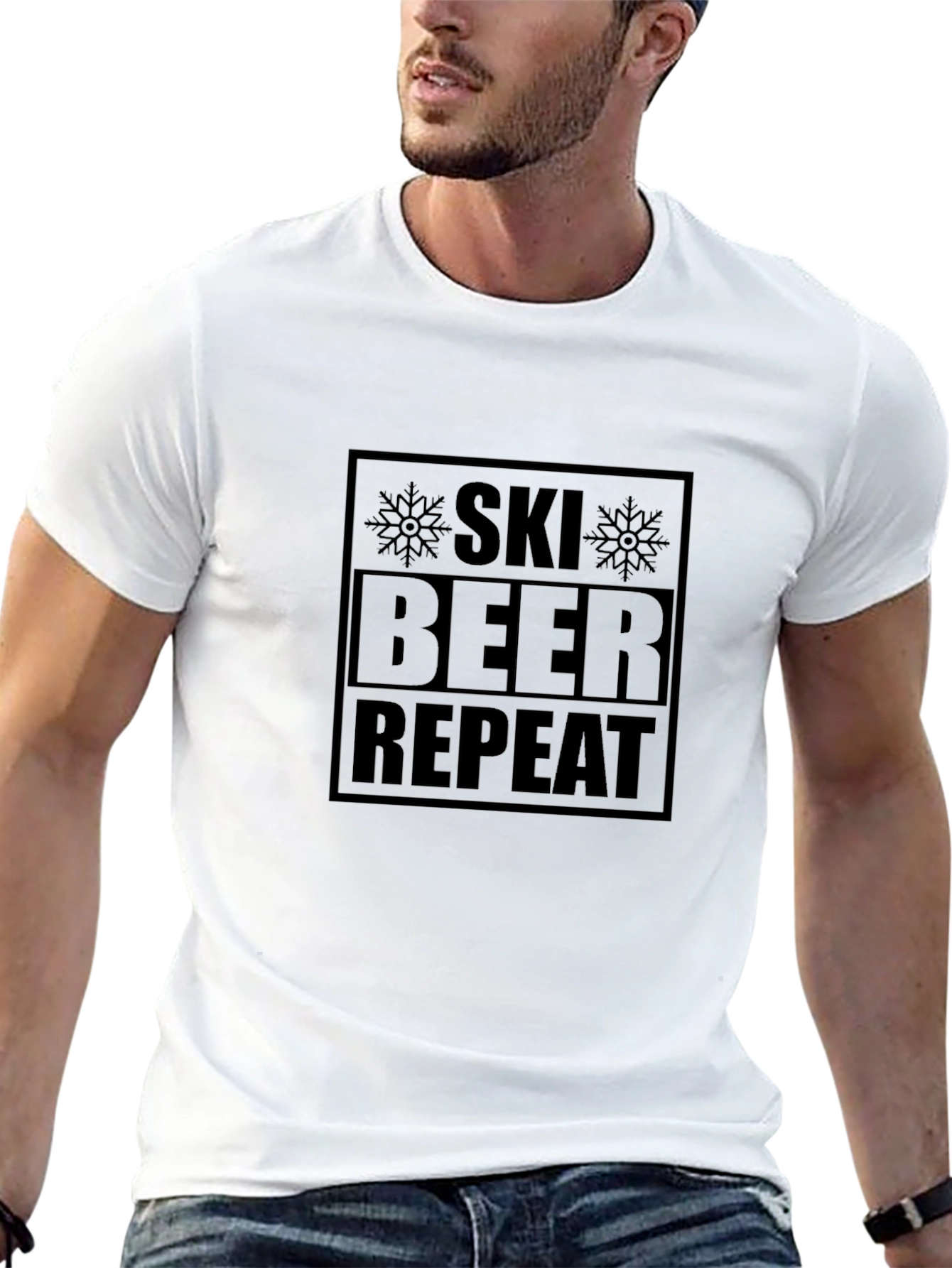 Ski Beer Repeat Graphic Tee
