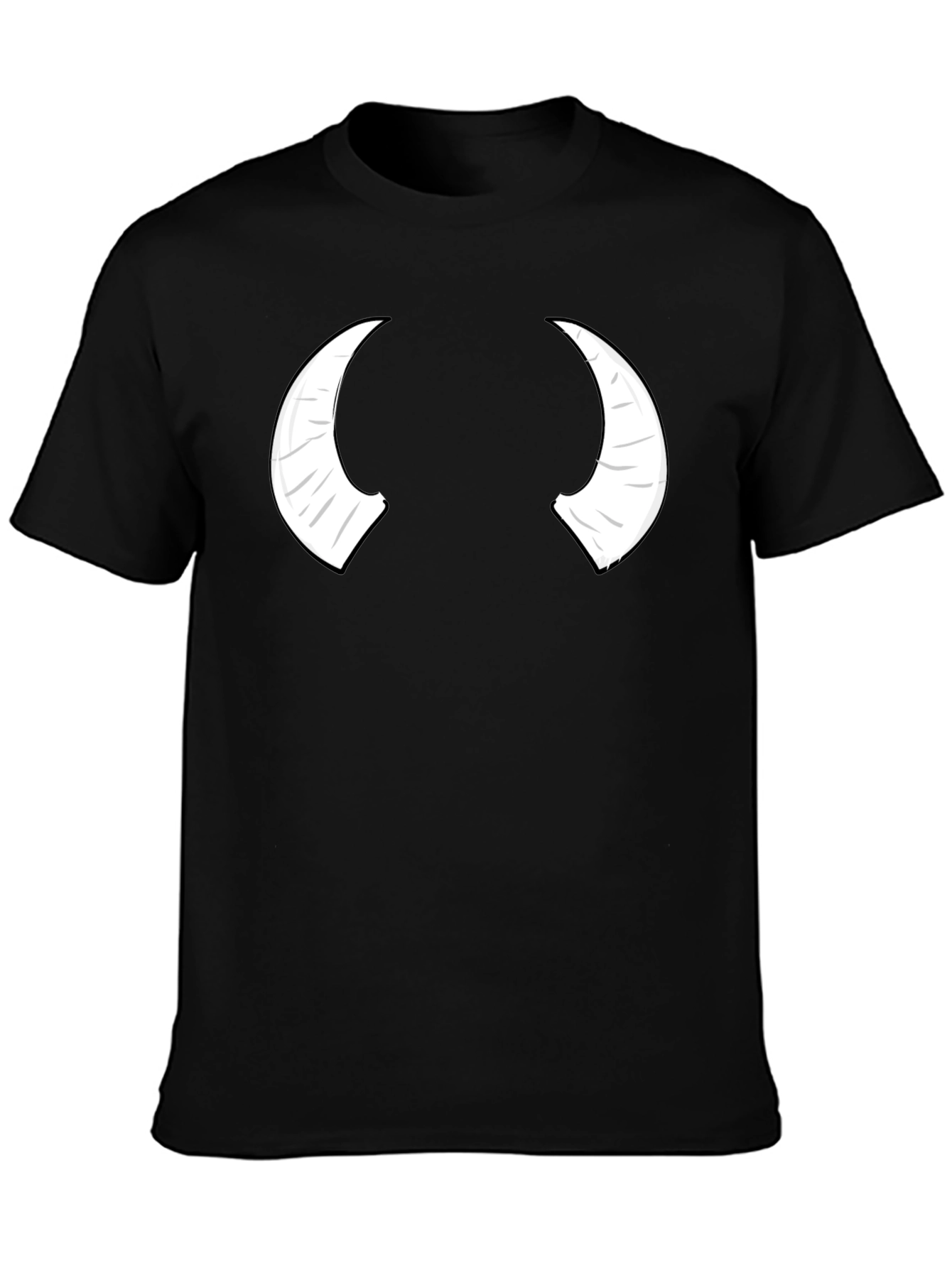 Devil Horns Graphic Black T-Shirt