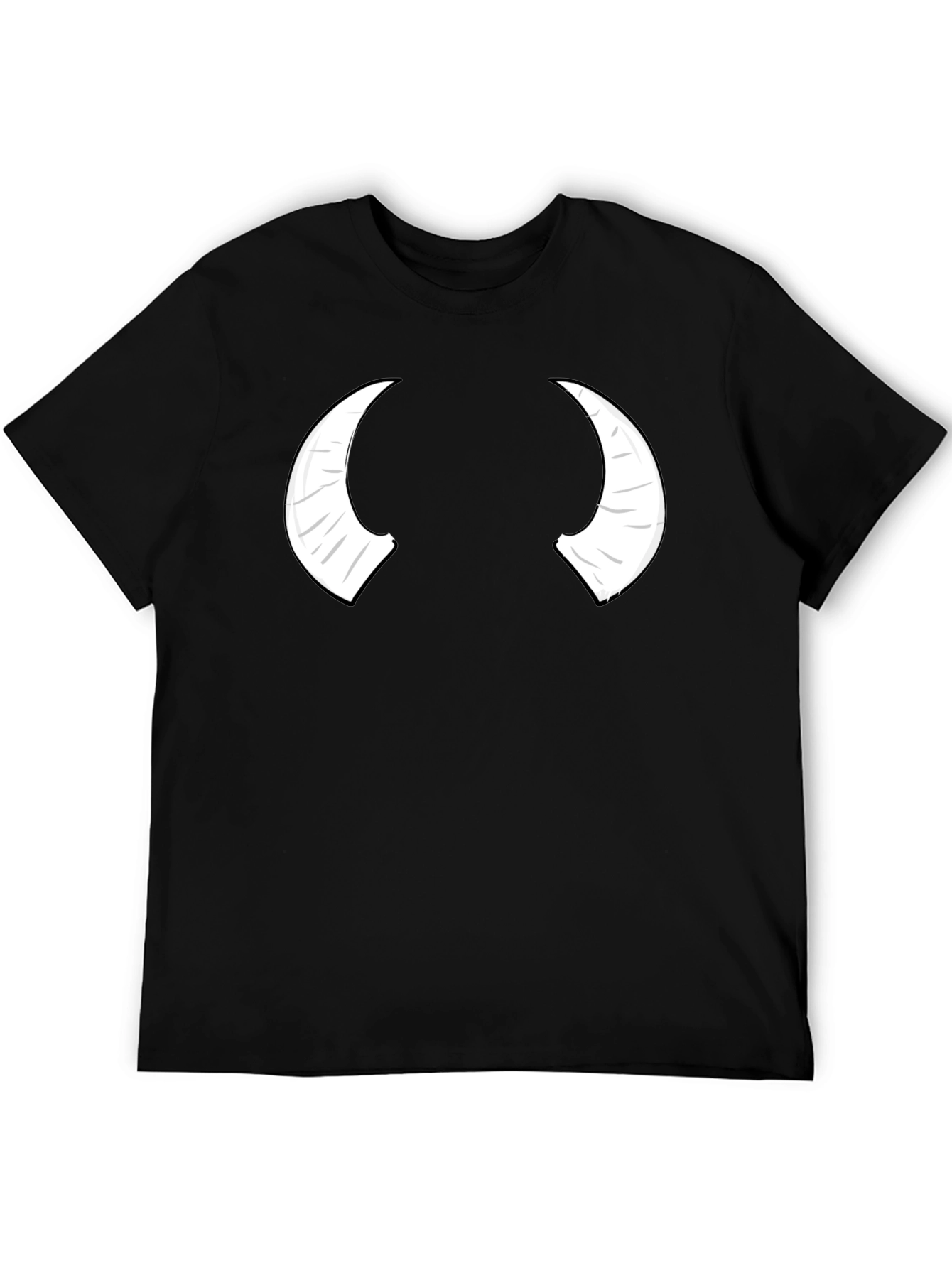 Devil Horns Graphic Black T-Shirt