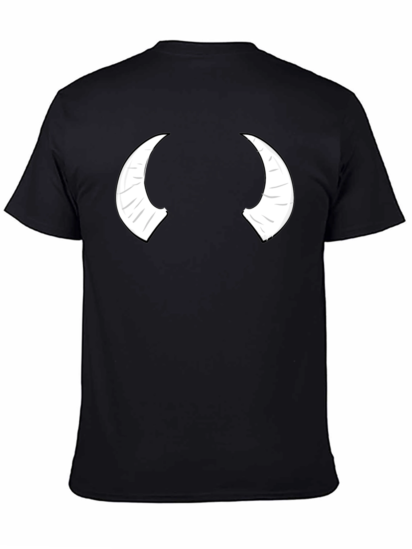 Devil Horns Graphic Black T-Shirt