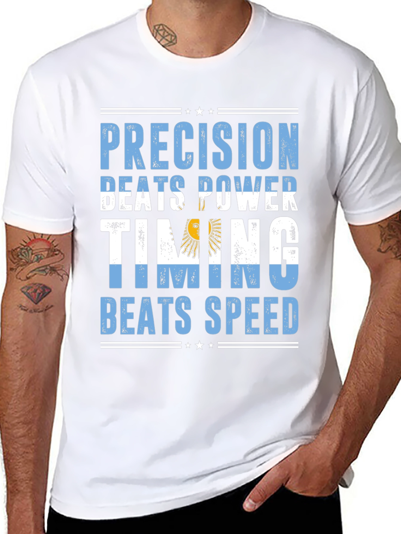 Argentina Precision Beats Power Timing Beats Speed T-Shirt
