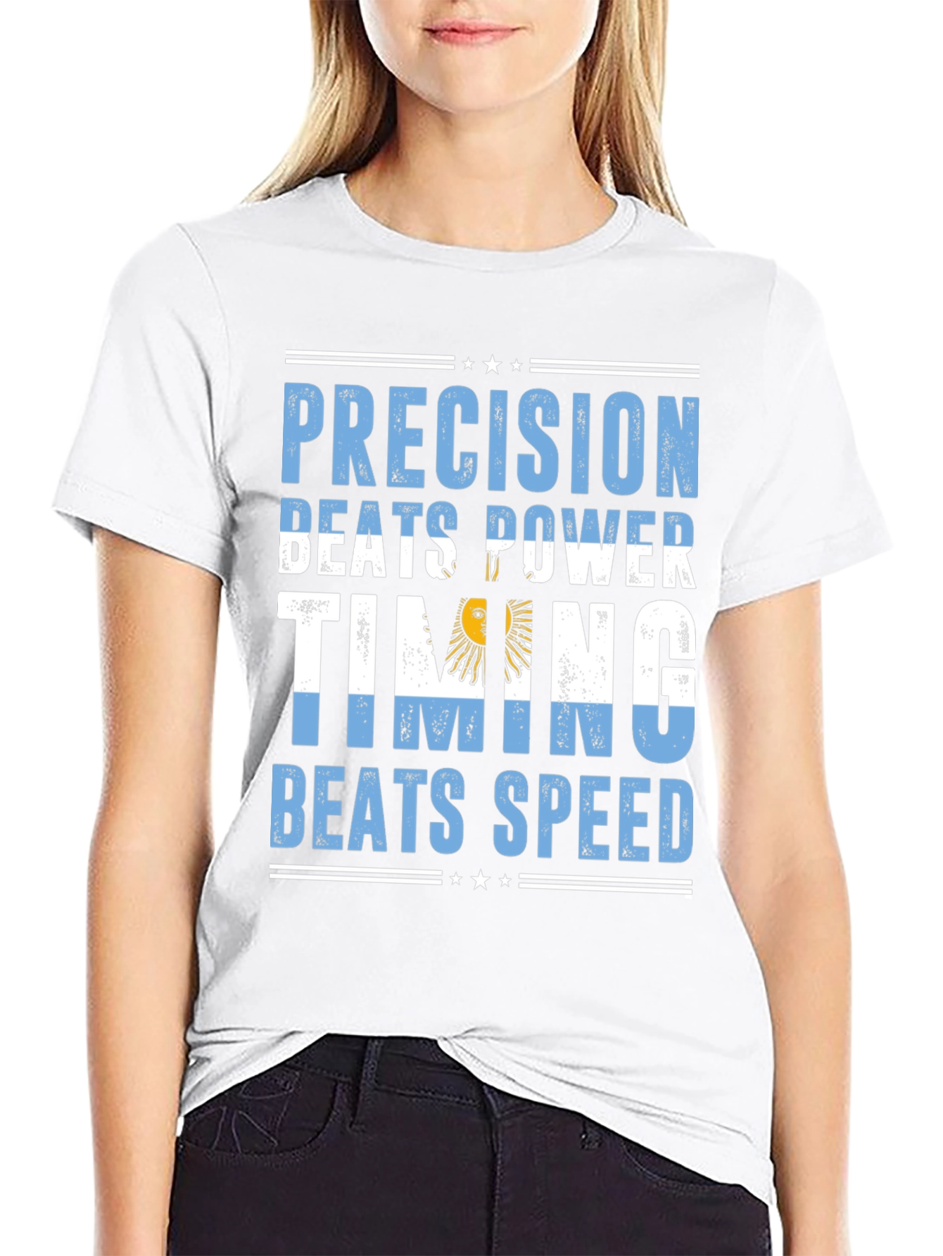 Argentina Precision Beats Power Timing Beats Speed T-Shirt