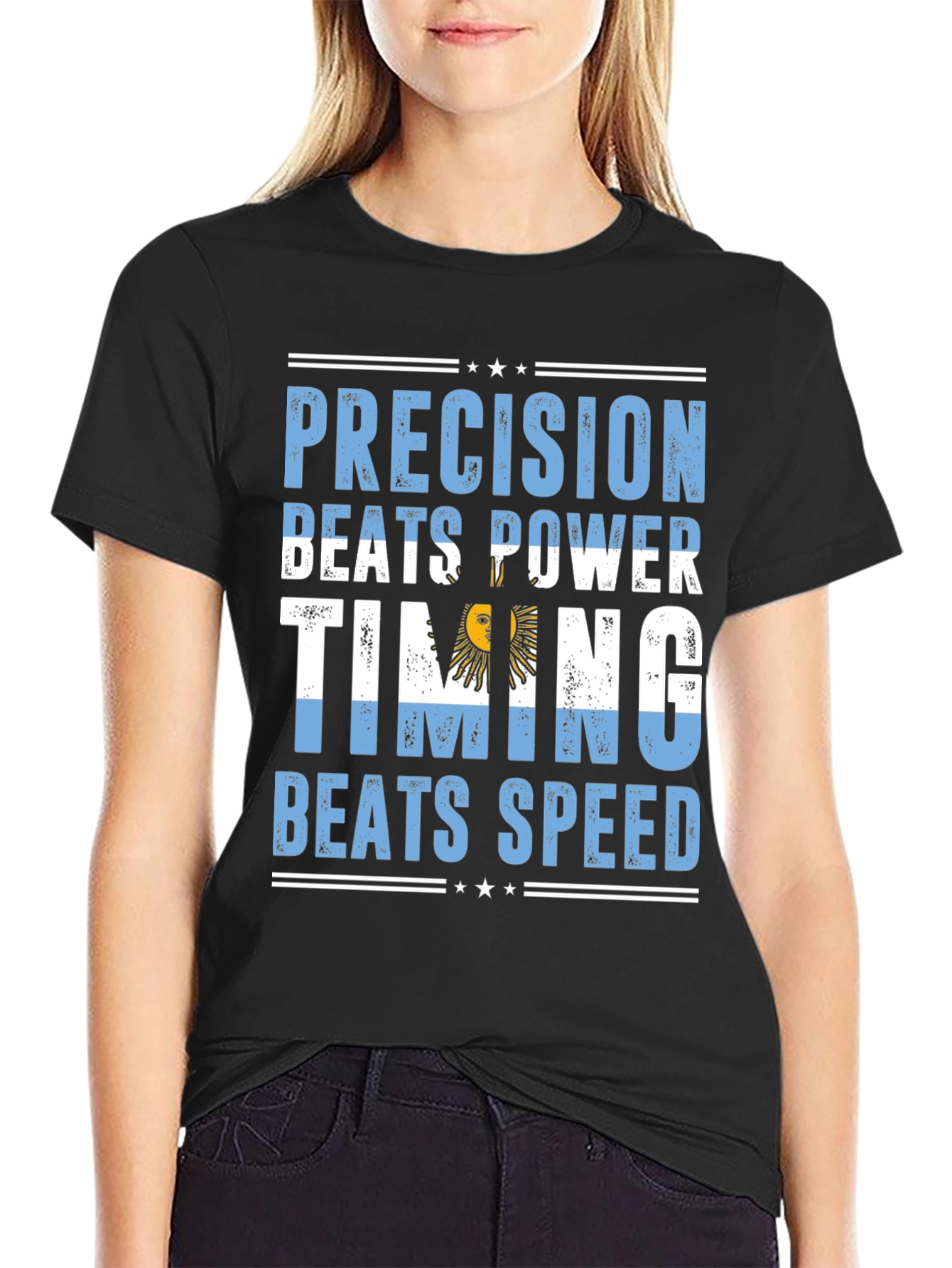 Argentina Precision Beats Power Timing Beats Speed T-Shirt