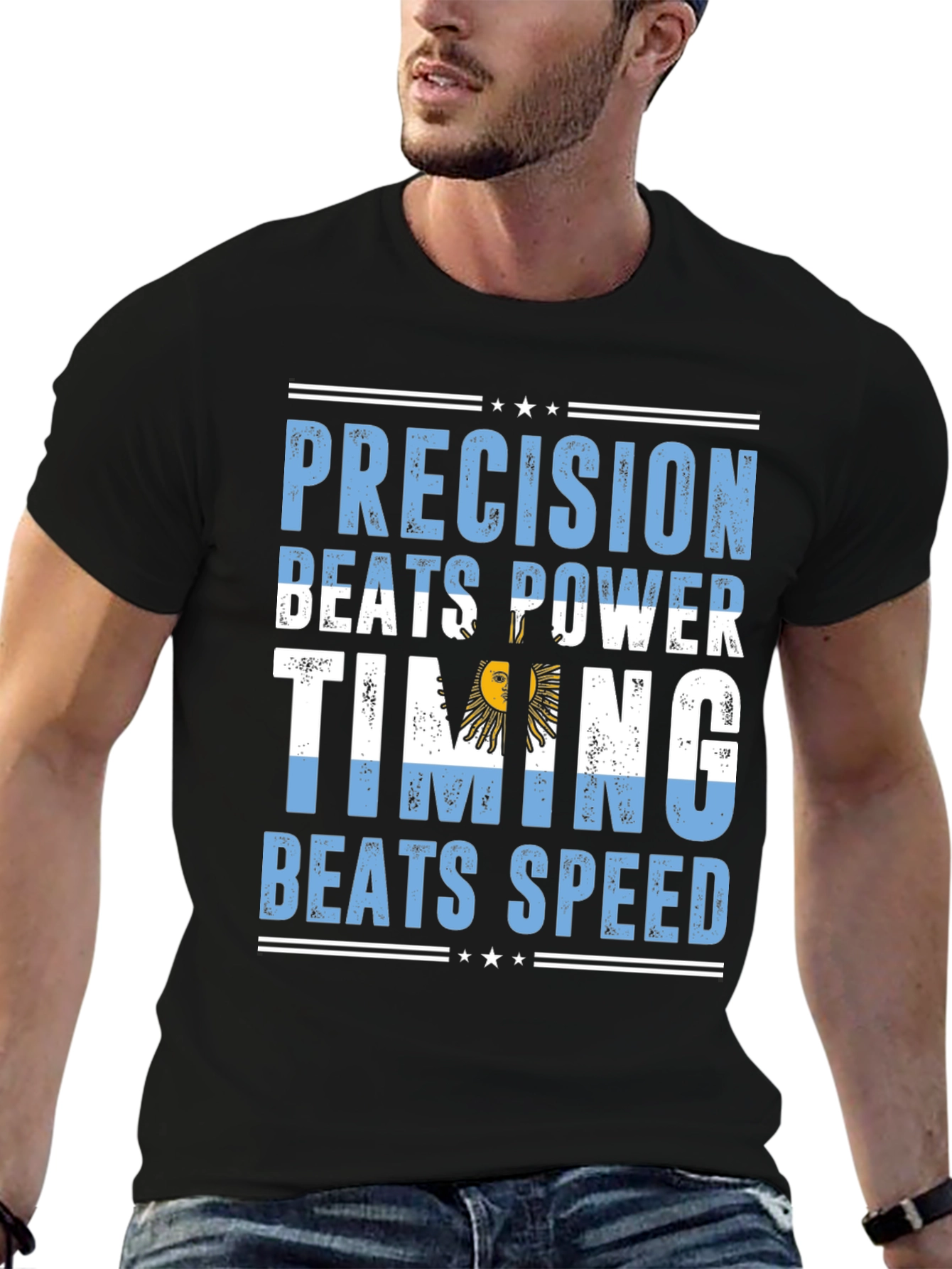 Argentina Precision Beats Power Timing Beats Speed T-Shirt
