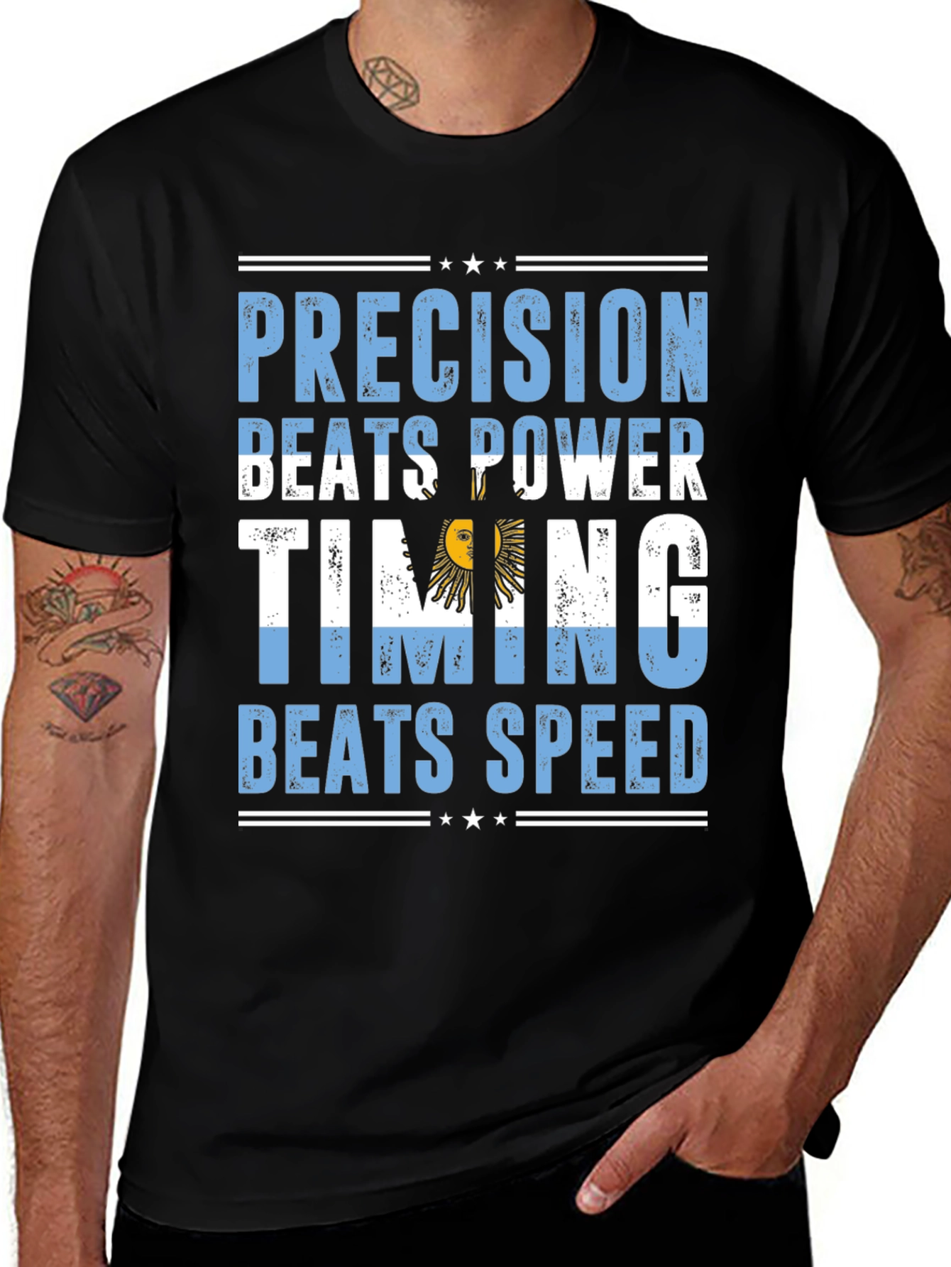 Argentina Precision Beats Power Timing Beats Speed T-Shirt