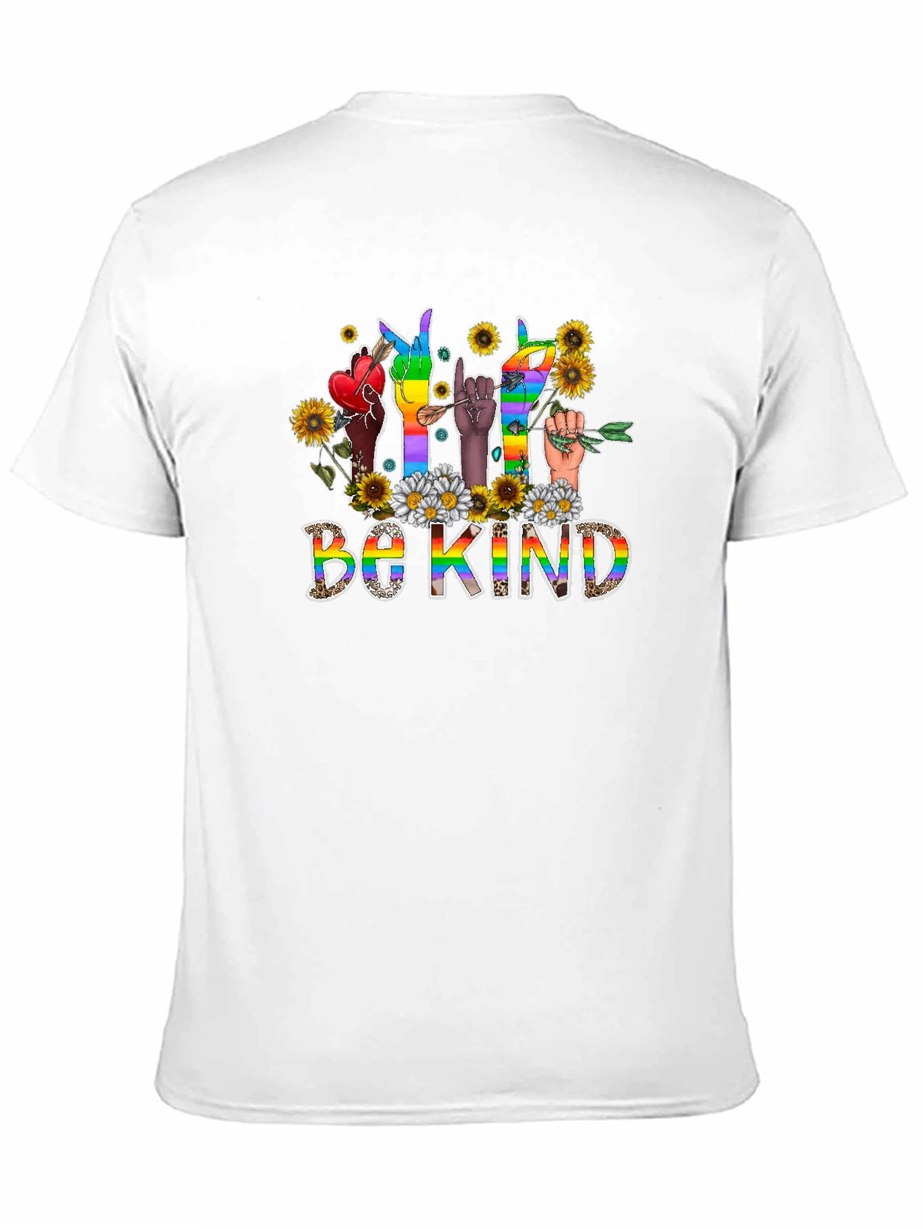 Be Kind Pride Sign Language Graphic Tee