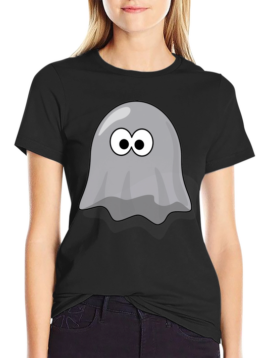 Spooky Cute Ghost Graphic Tee - Halloween Shirt