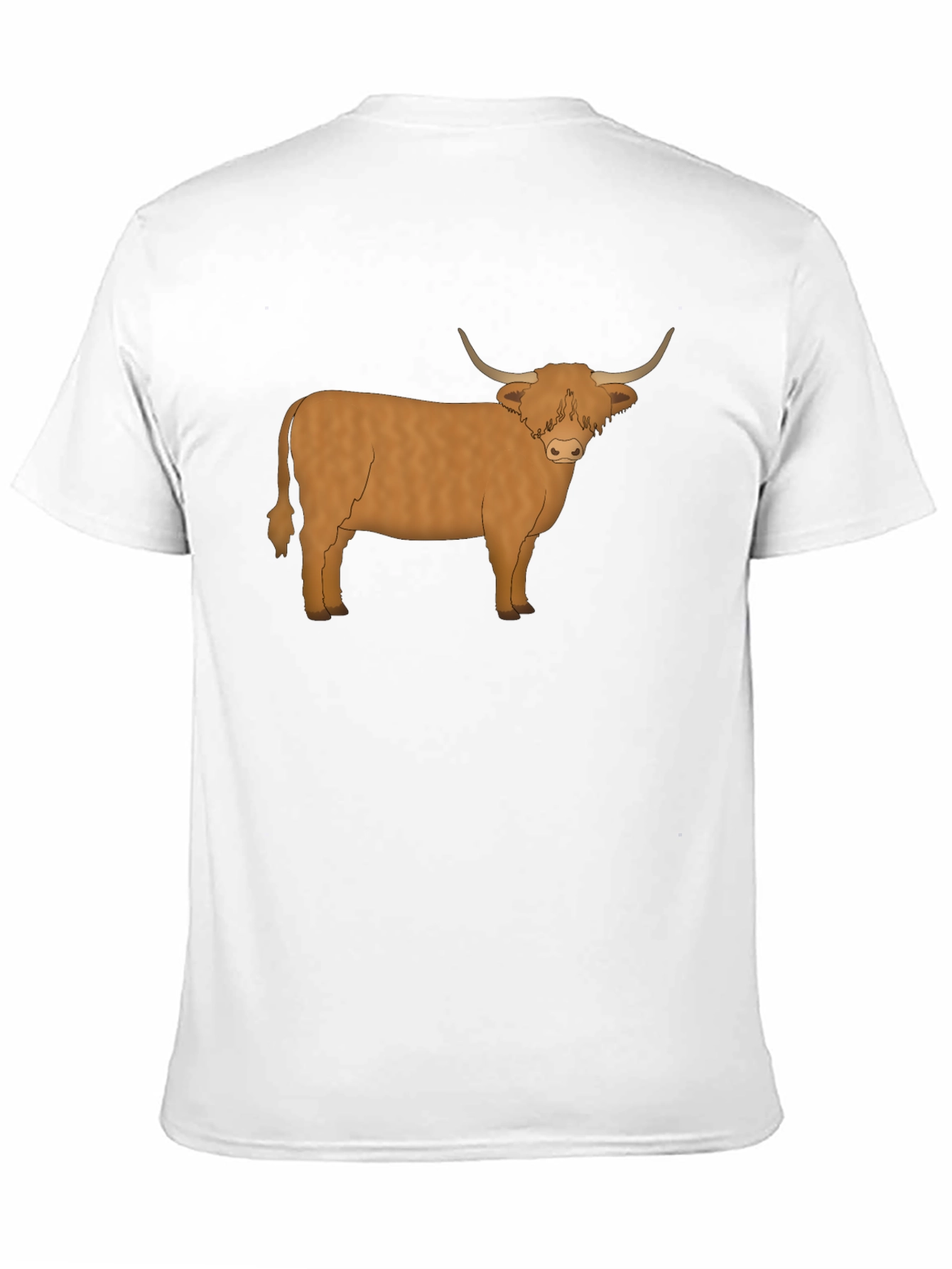 Highland Cow Graphic Tee - Mens Black T-Shirt