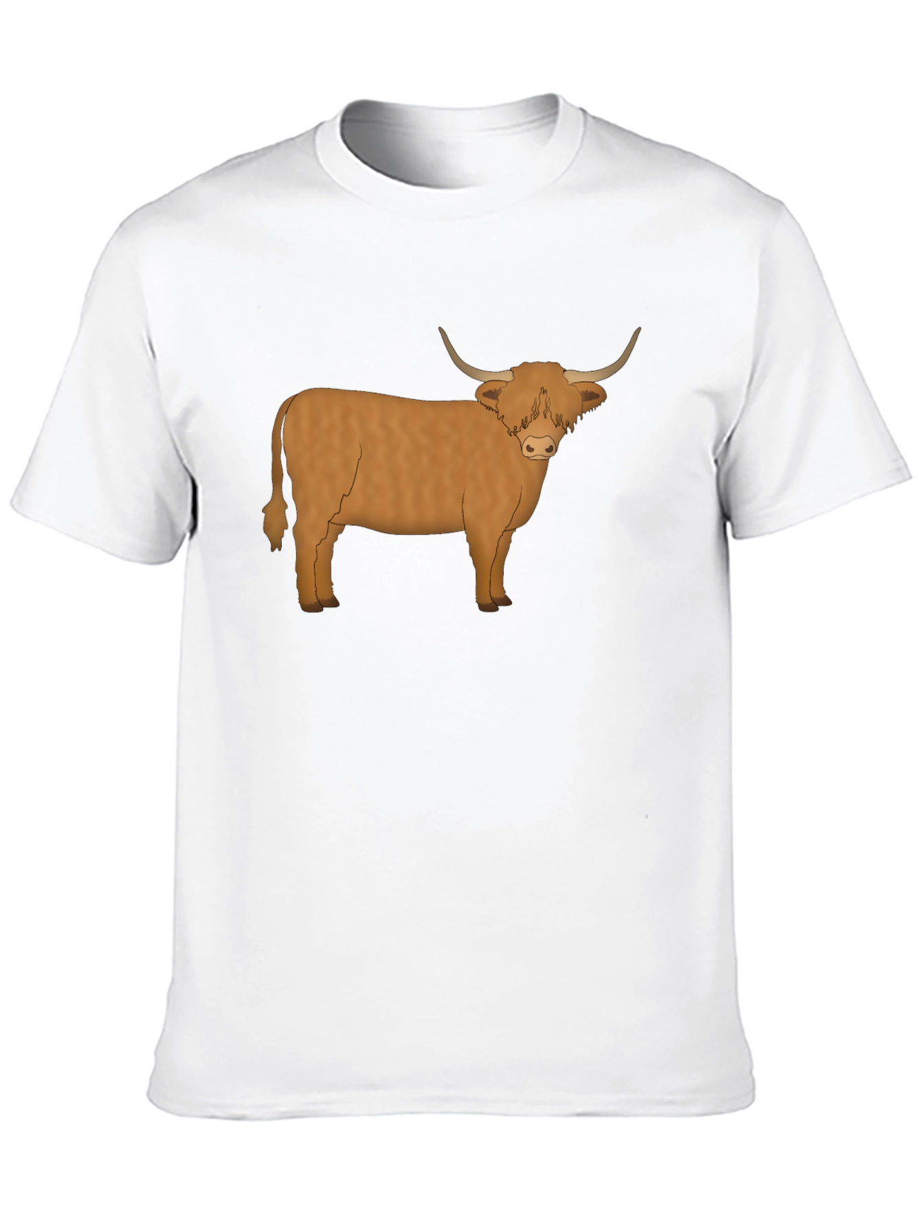 Highland Cow Graphic Tee - Mens Black T-Shirt