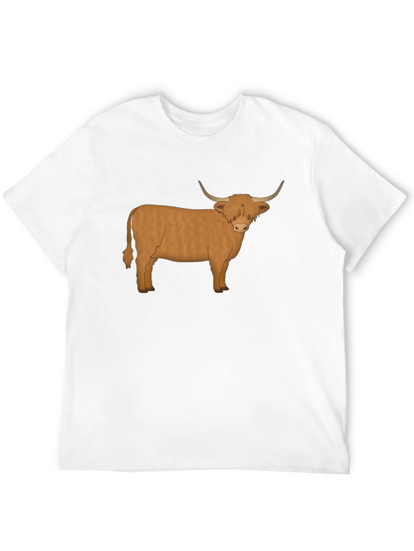 Highland Cow Graphic Tee - Mens Black T-Shirt