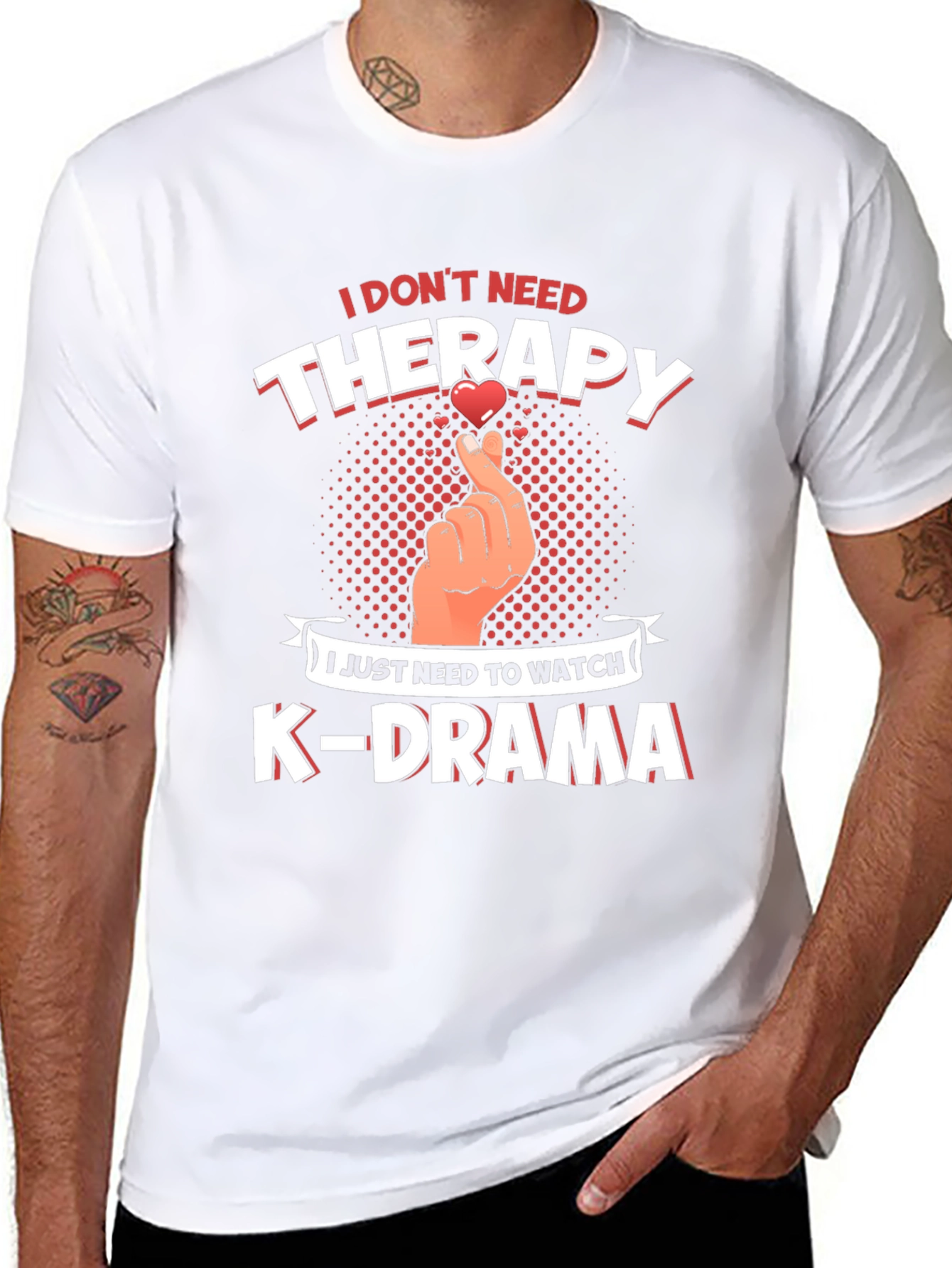 K-Drama Therapy Tee - Comfort & Style