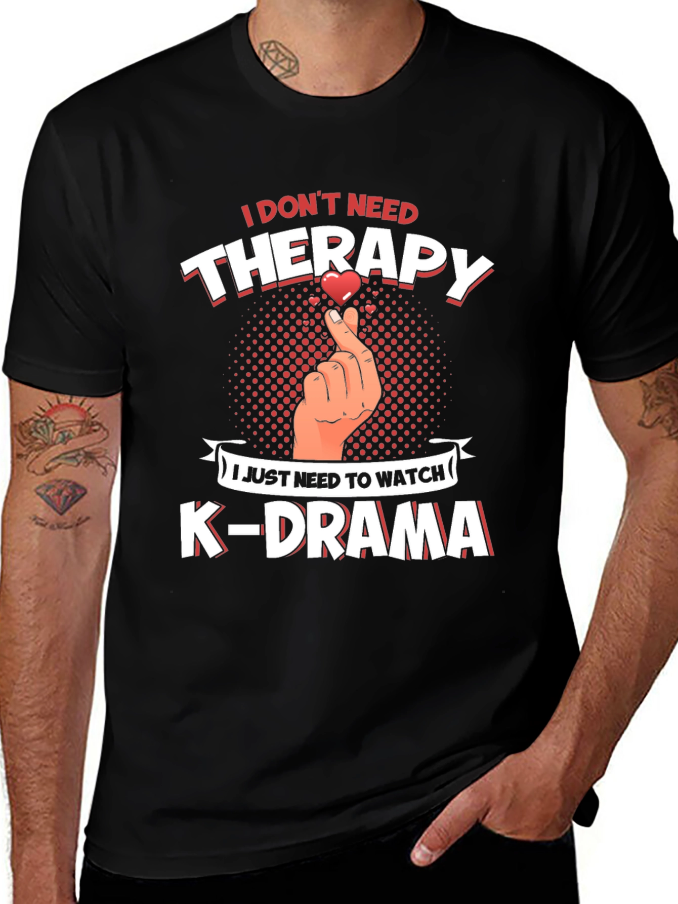 K-Drama Therapy Tee - Comfort & Style