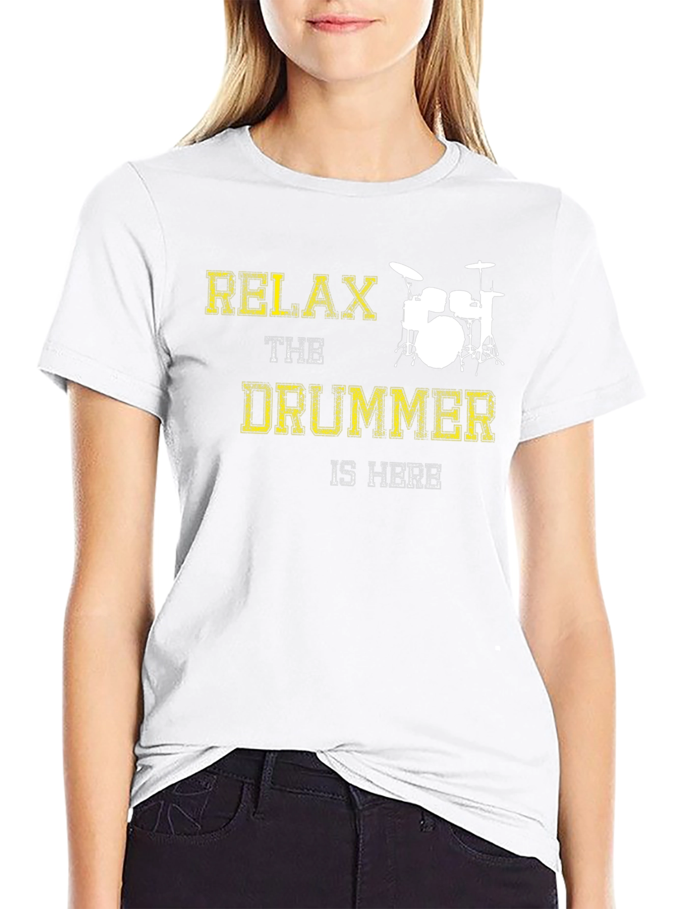 Relax The Drummer Is Here Graphic Tee