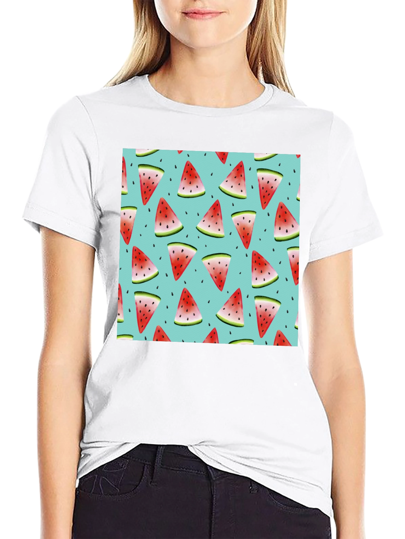 Watermelon Slice Print T-Shirt