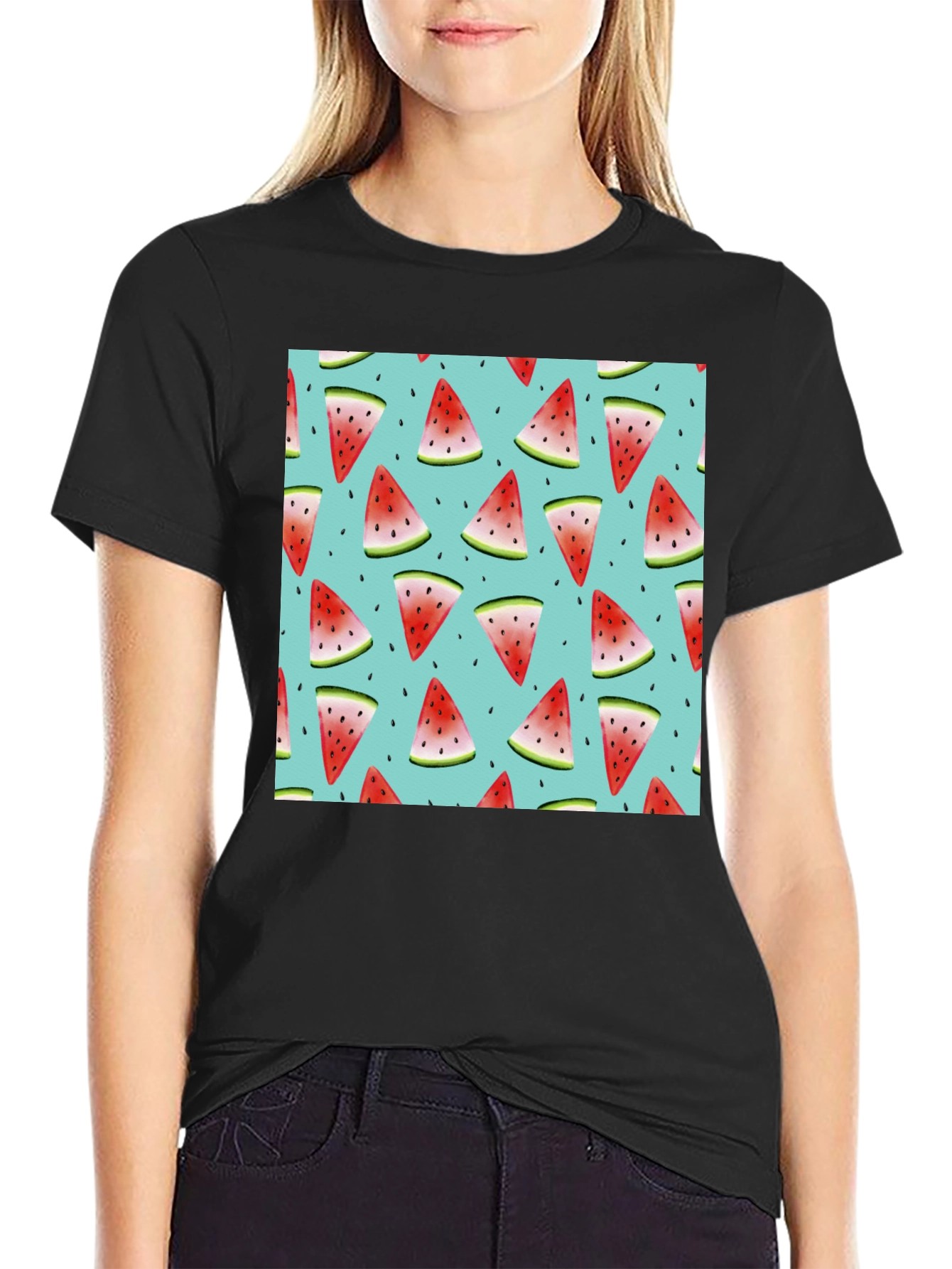 Watermelon Slice Print T-Shirt