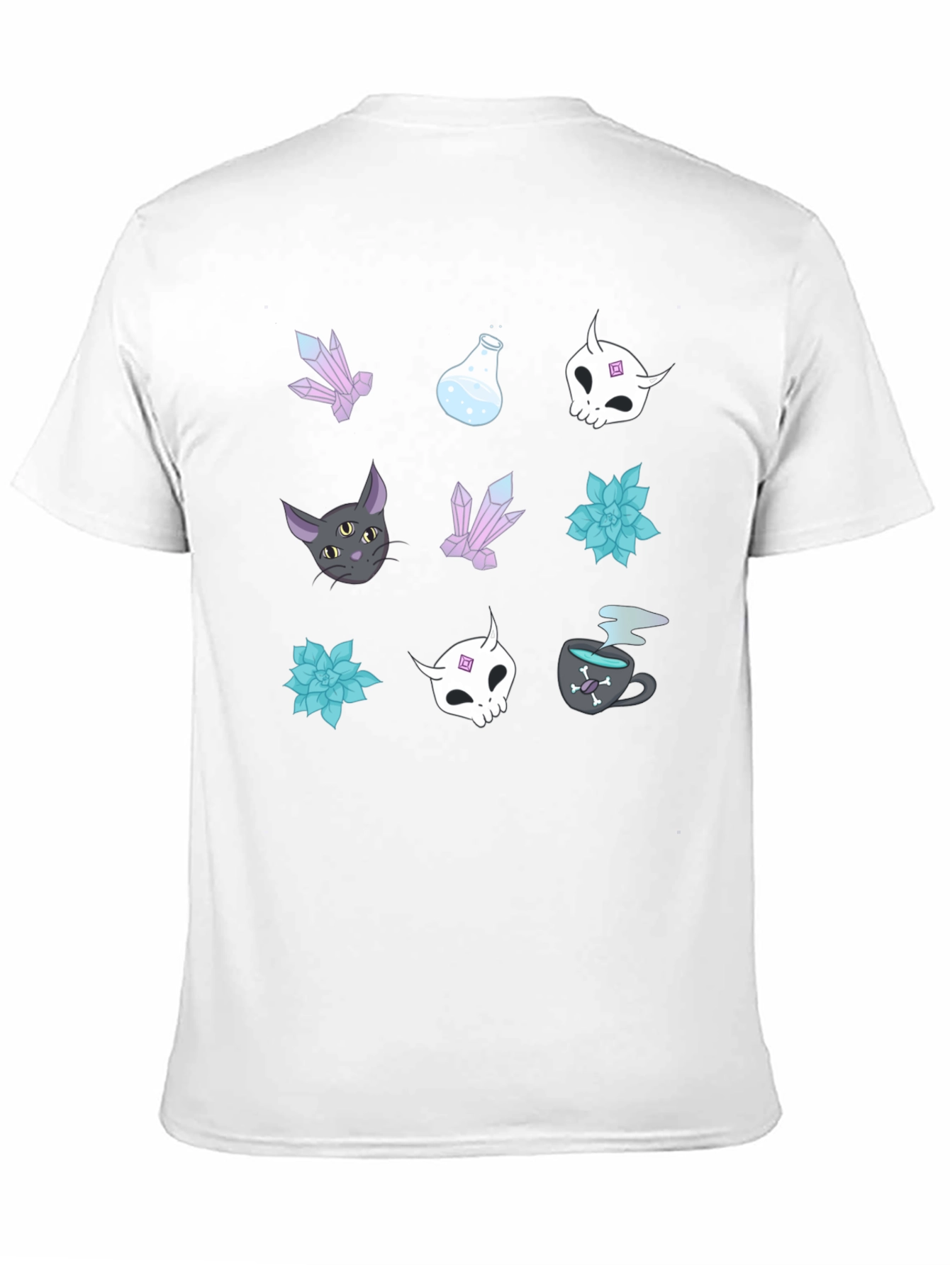 Mystical Graphic Print Tee - Black