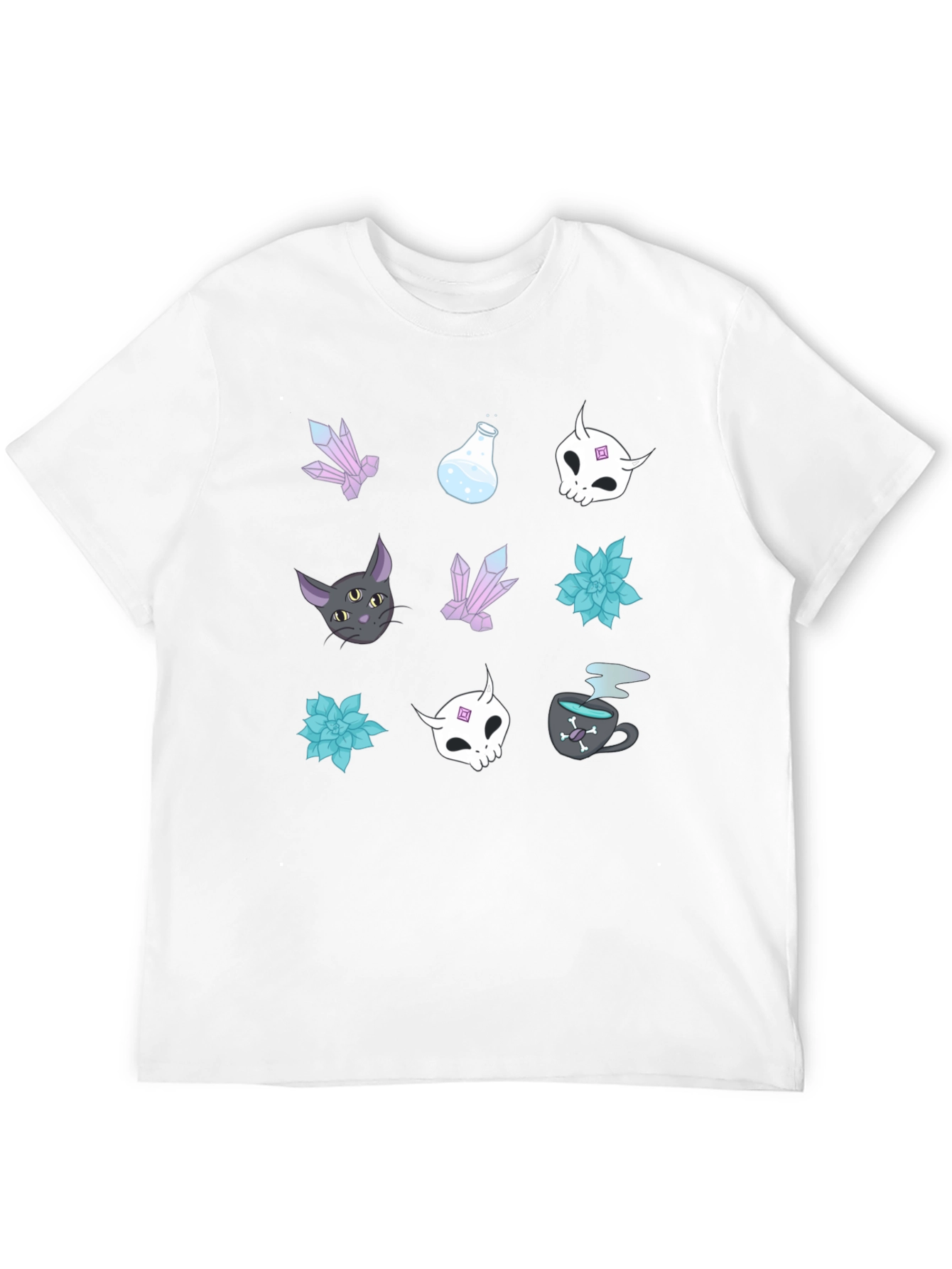 Mystical Graphic Print Tee - Black