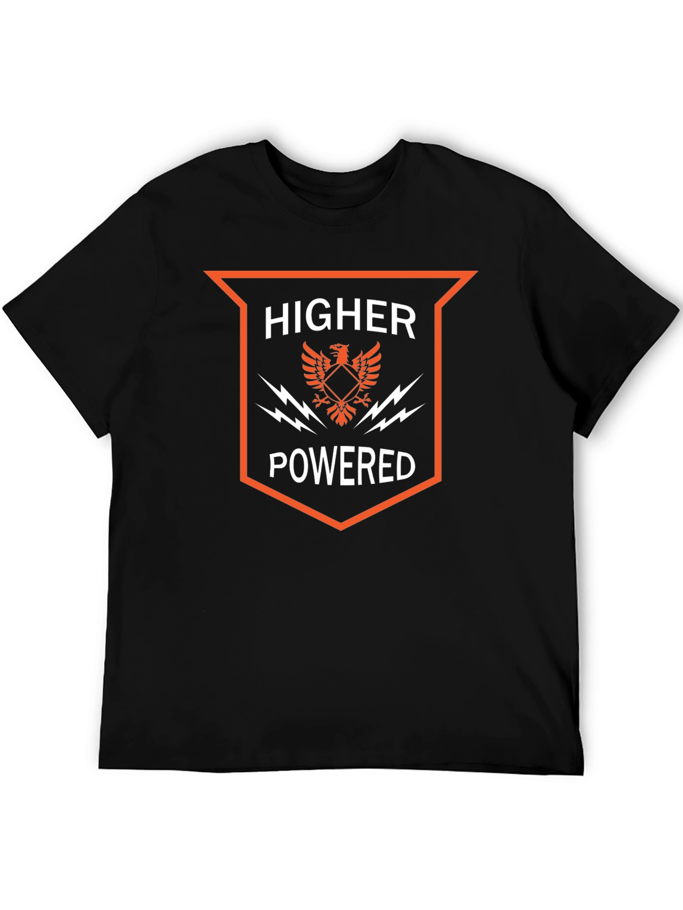 Higher Powered Graphic Print Black Tee