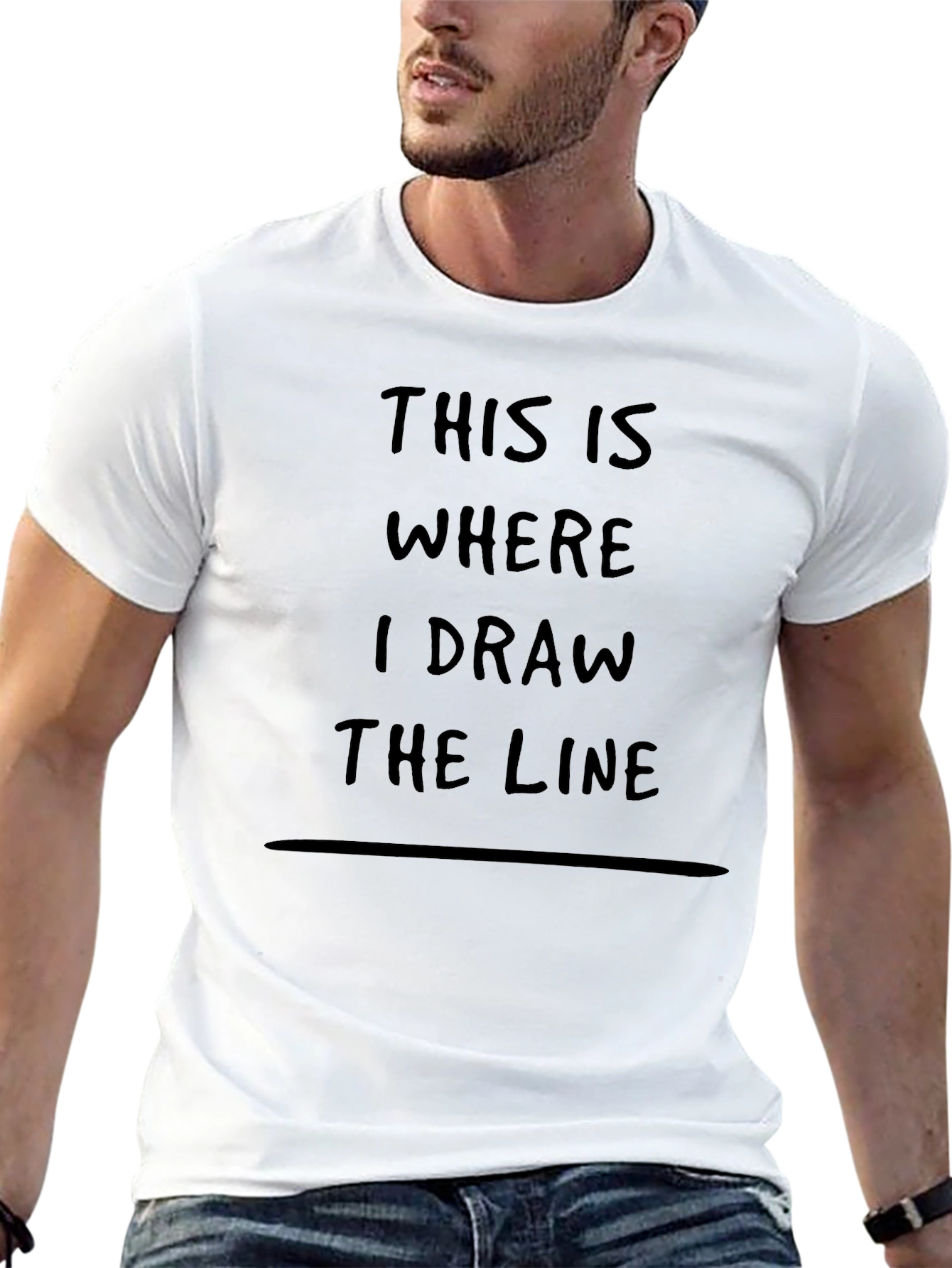 This Is Where I Draw The Line T-Shirt