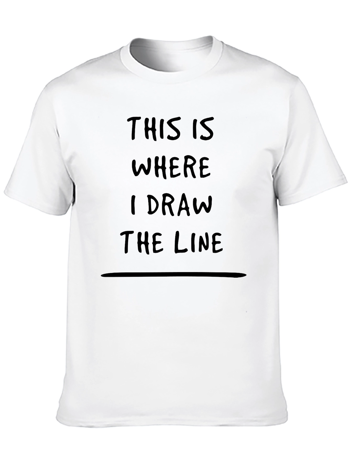 This Is Where I Draw The Line T-Shirt