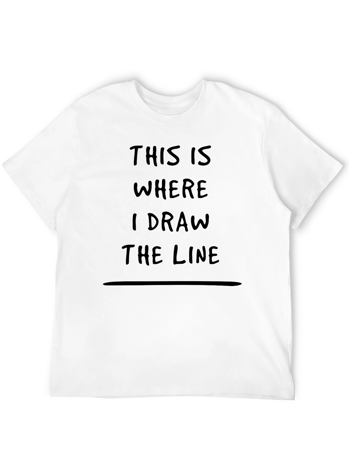 This Is Where I Draw The Line T-Shirt
