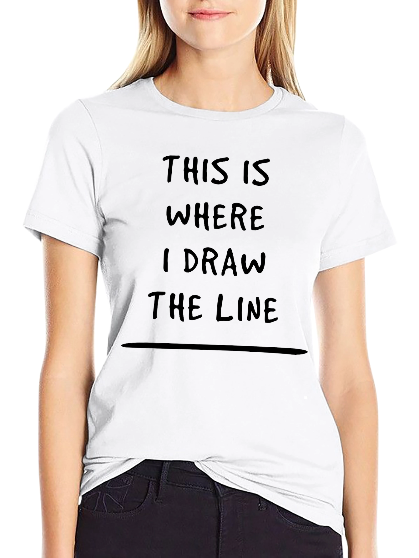 This Is Where I Draw The Line T-Shirt