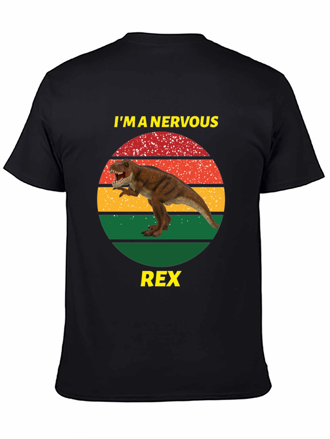 Nervous Rex T-Shirt - Funny Dinosaur Tee