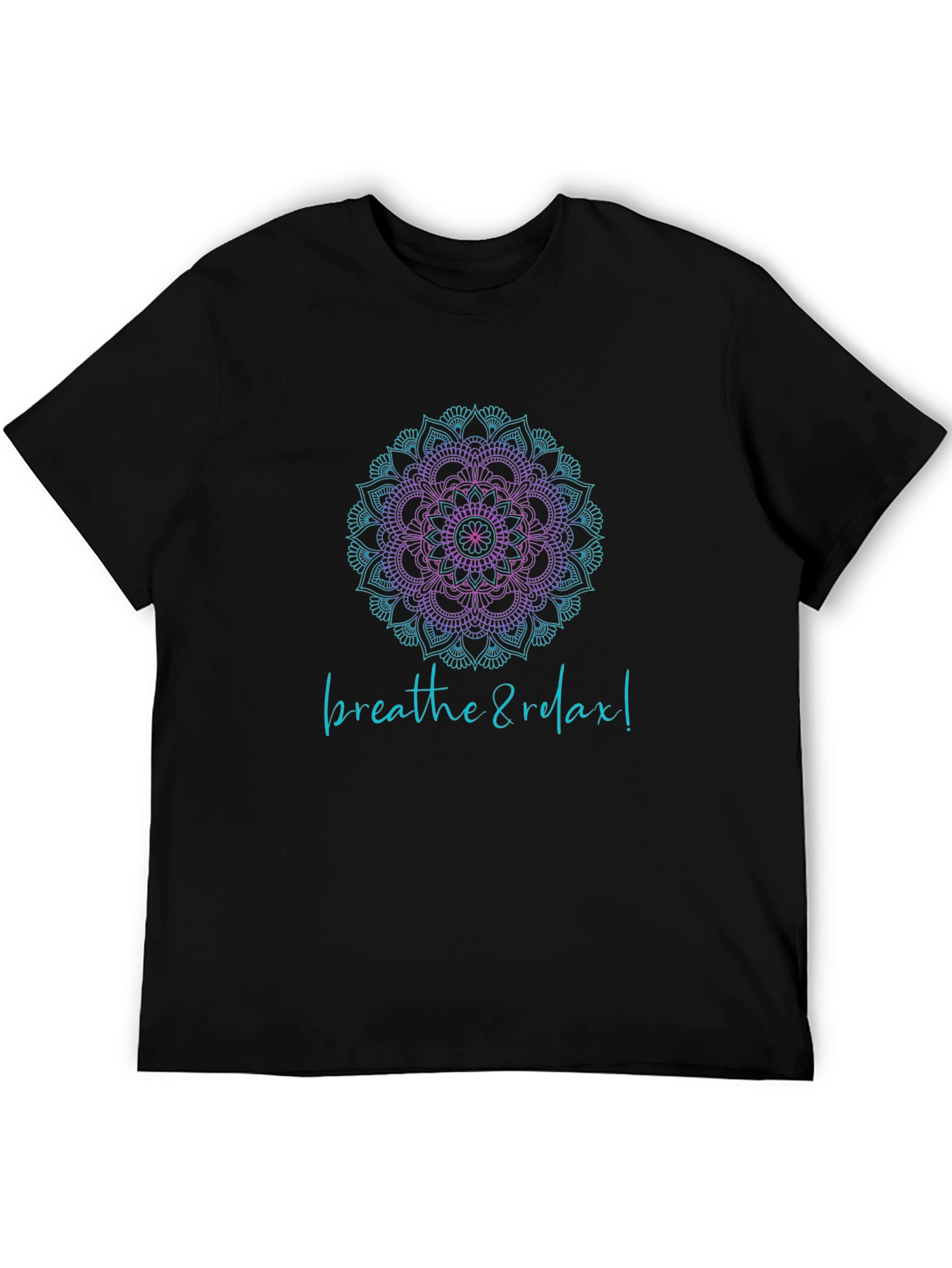 Breathe & Relax Mandala Tee - Zen Comfort