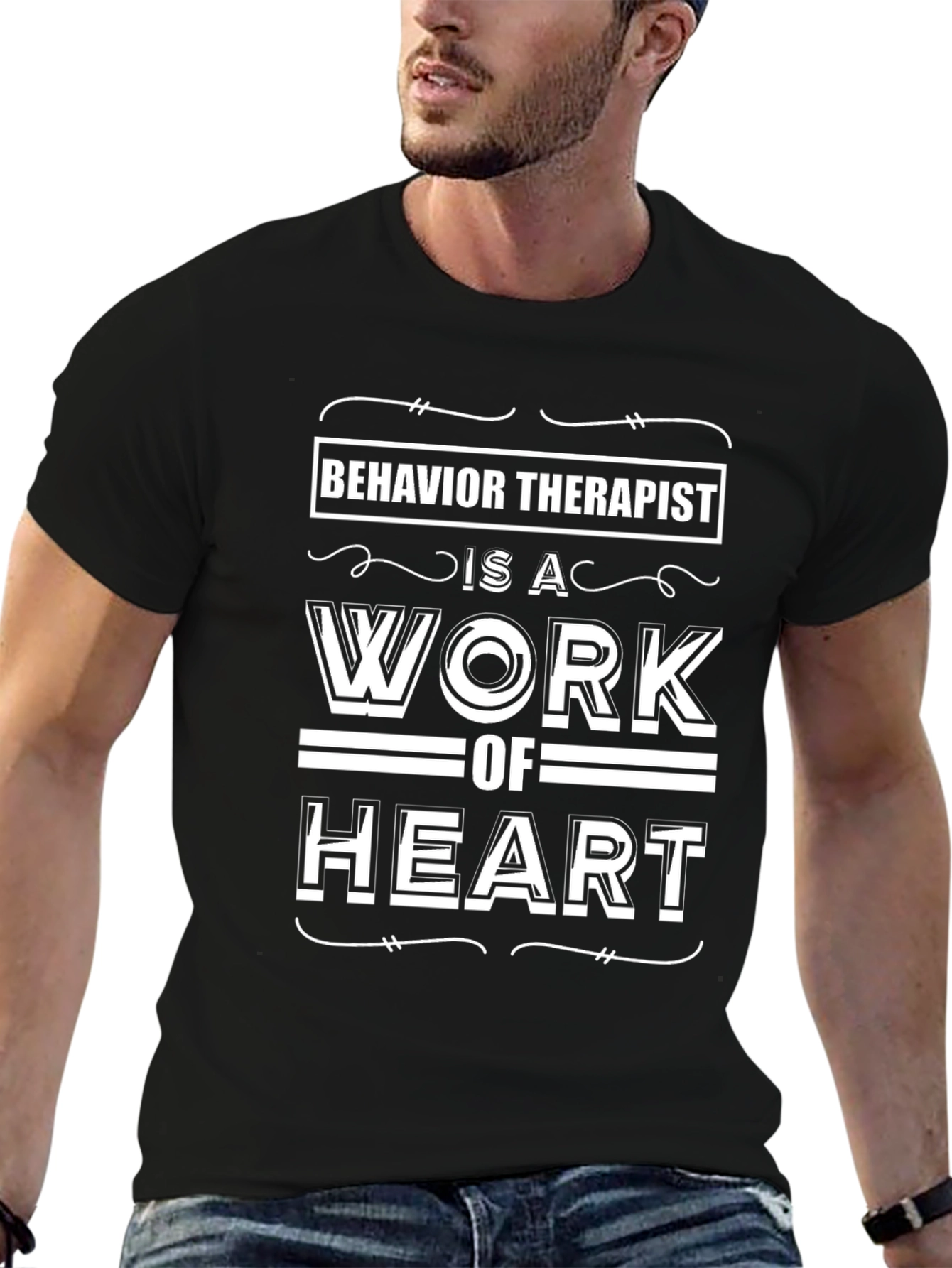 Behavior Therapist Work of Heart T-Shirt