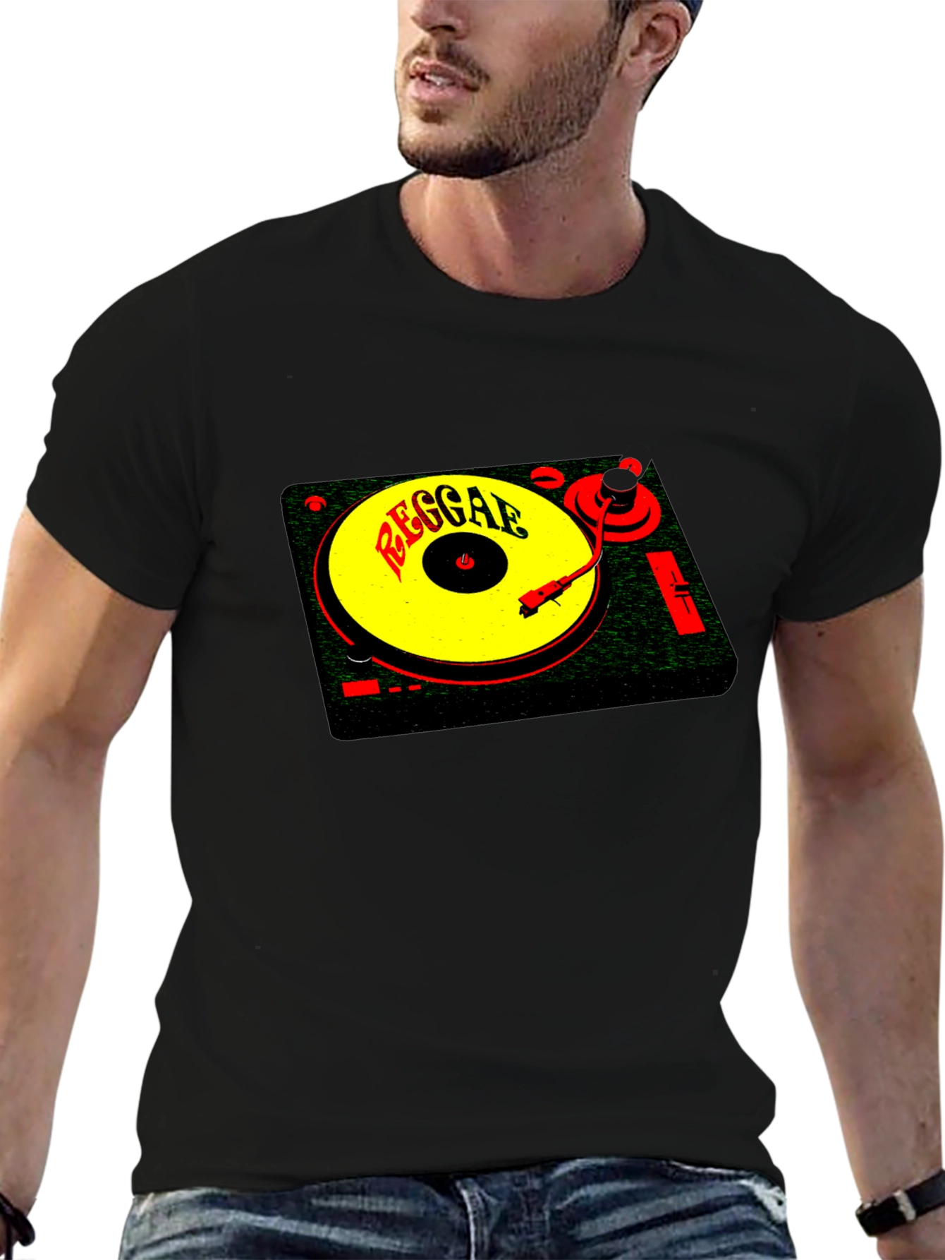 Reggae Music Turntable Graphic T-Shirt