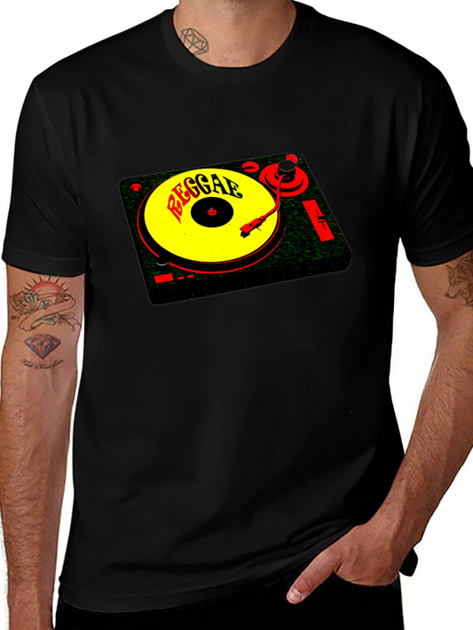 Reggae Music Turntable Graphic T-Shirt